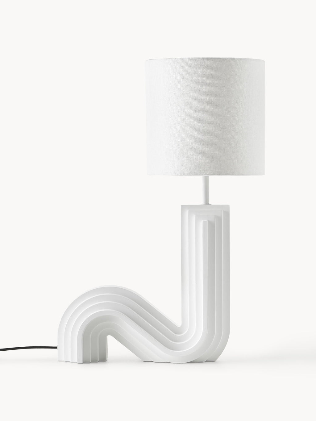 Lampe à poser design Dane - Blanc cassé, blanc