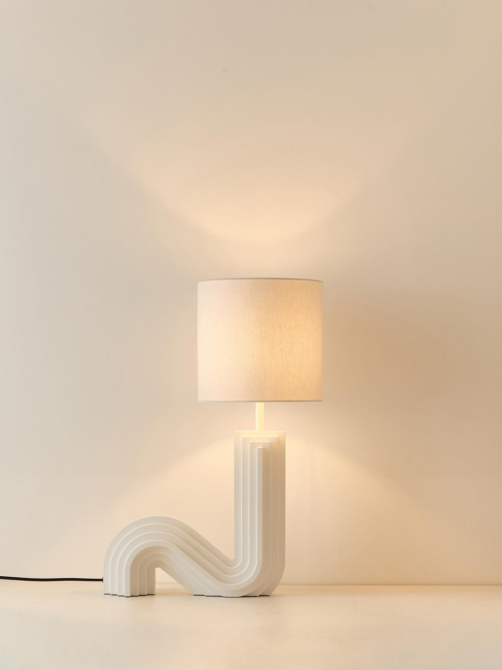 Lampe à poser design Dane - Blanc cassé, blanc