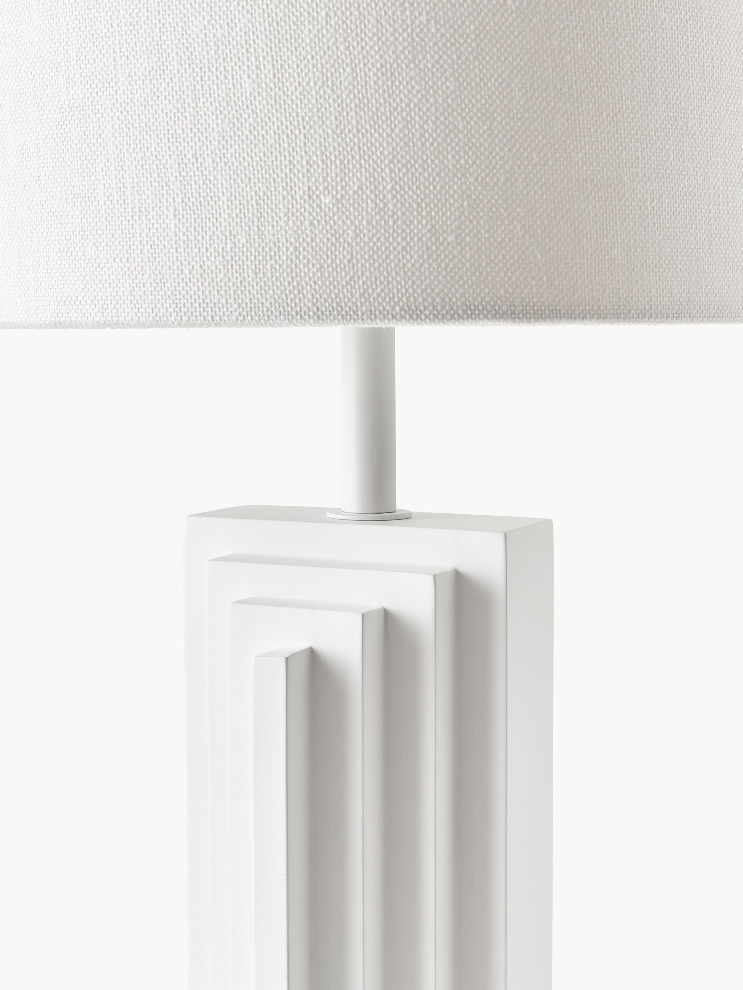 Lampe à poser design Dane - Blanc cassé, blanc