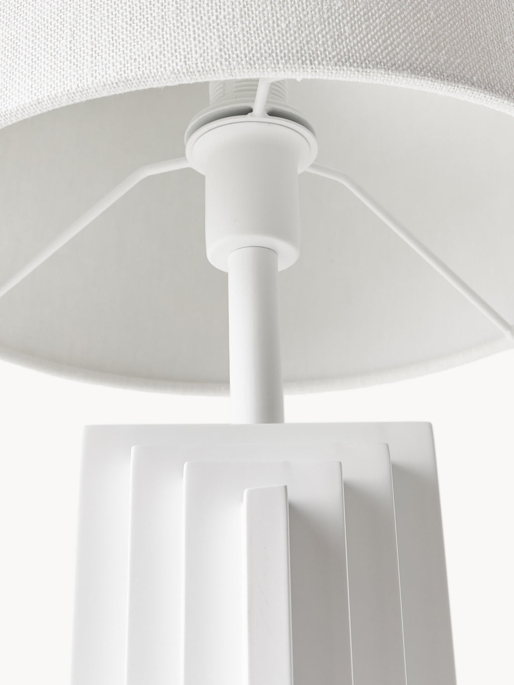 Lampe à poser design Dane - Blanc cassé, blanc