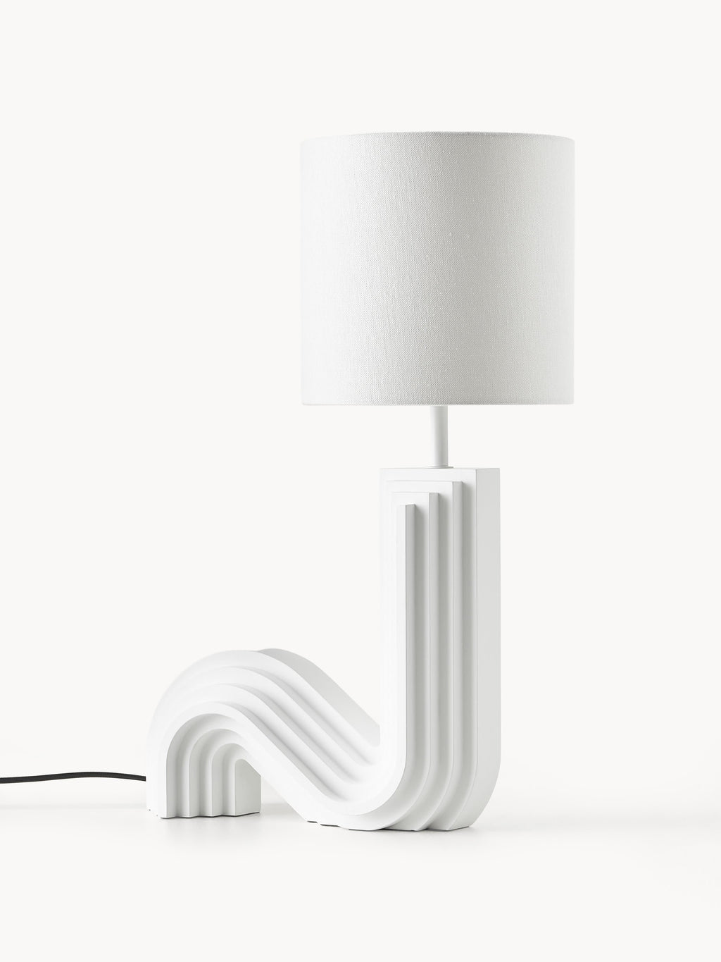 Lampe à poser design Dane - Blanc cassé, blanc
