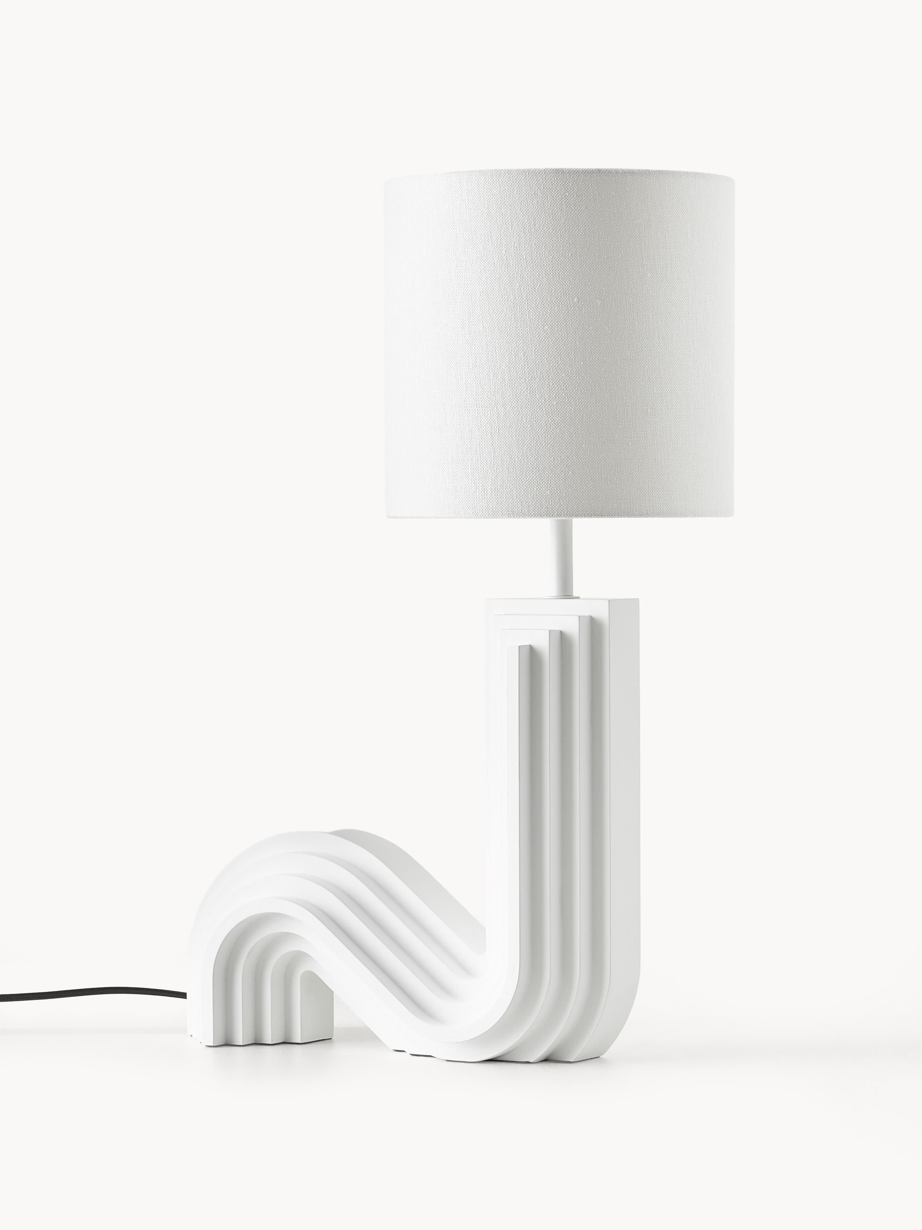 Lampe à poser design Dane - Blanc cassé, blanc