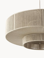 Grande suspension en fils de lin Matias - Beige