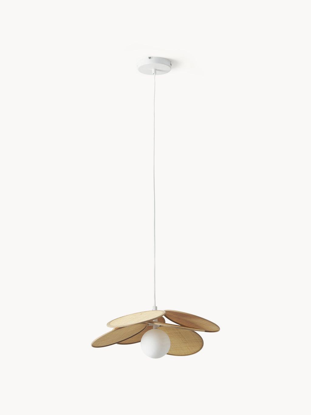 Suspension en fibres naturelles Arto - Beige, blanc
