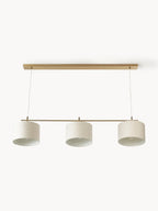 Grande suspension Frithjof - Beige clair, doré