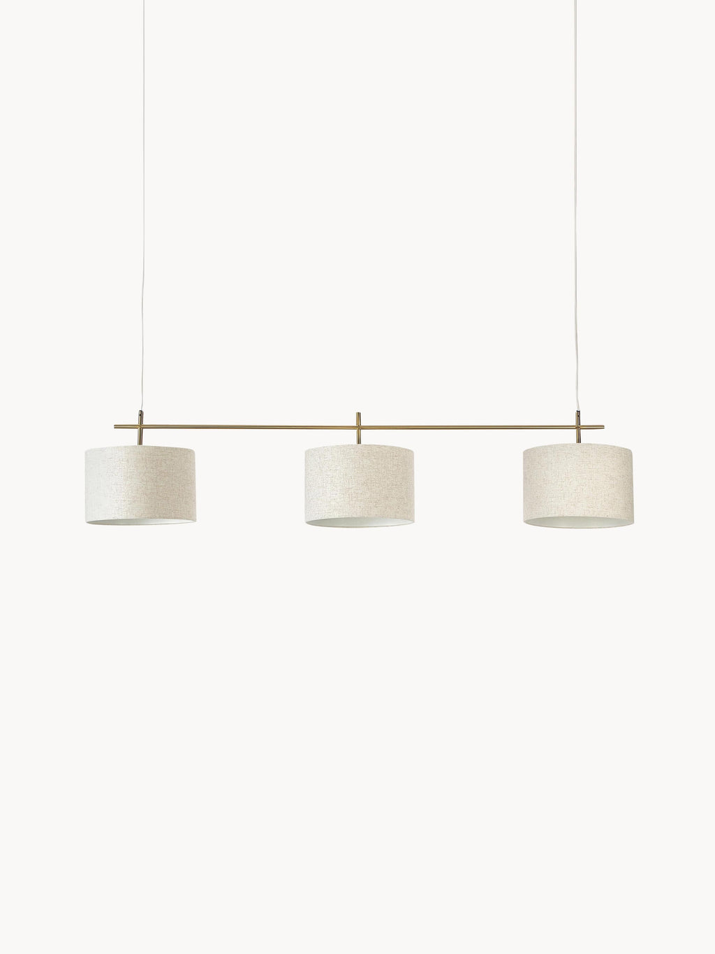 Grande suspension Frithjof - Beige clair, doré