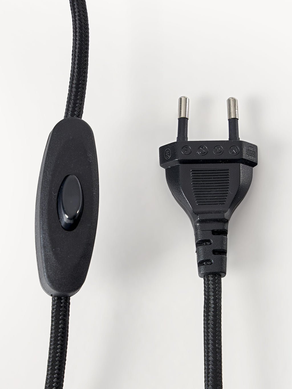 Lampe à poser avec pied en marbre Ashby - Blanc, brun foncé, marbré