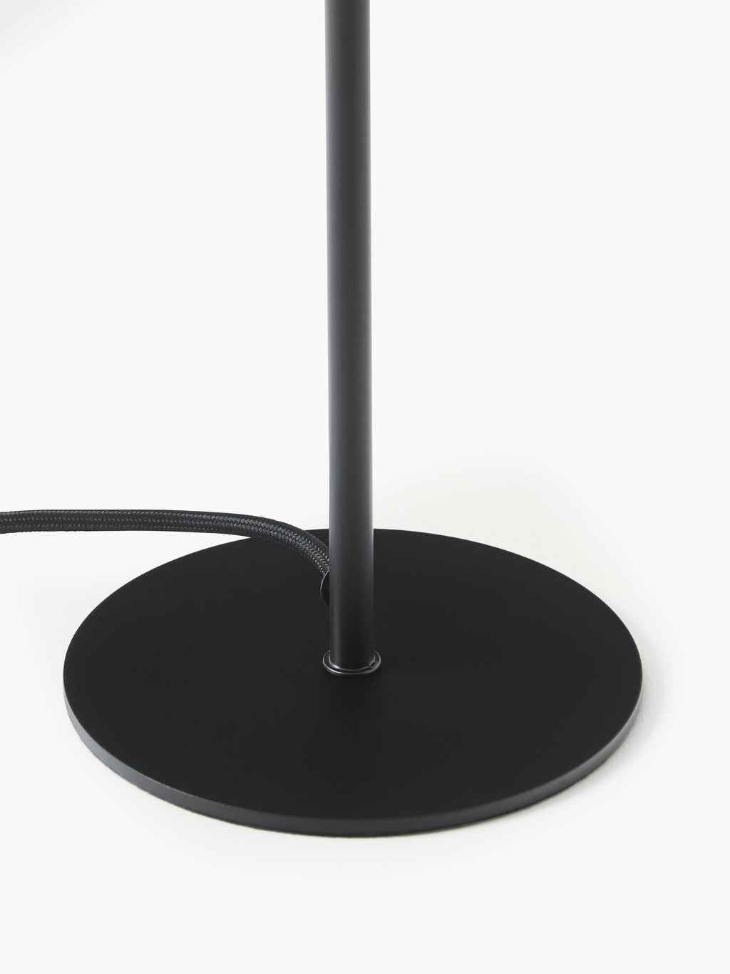 Lampe à poser en verre opalescent Niilo - Blanc, noir