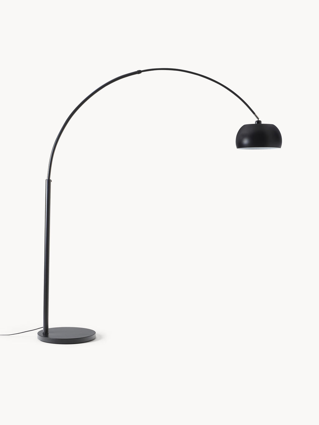 Grand lampadaire arc Dak - Noir