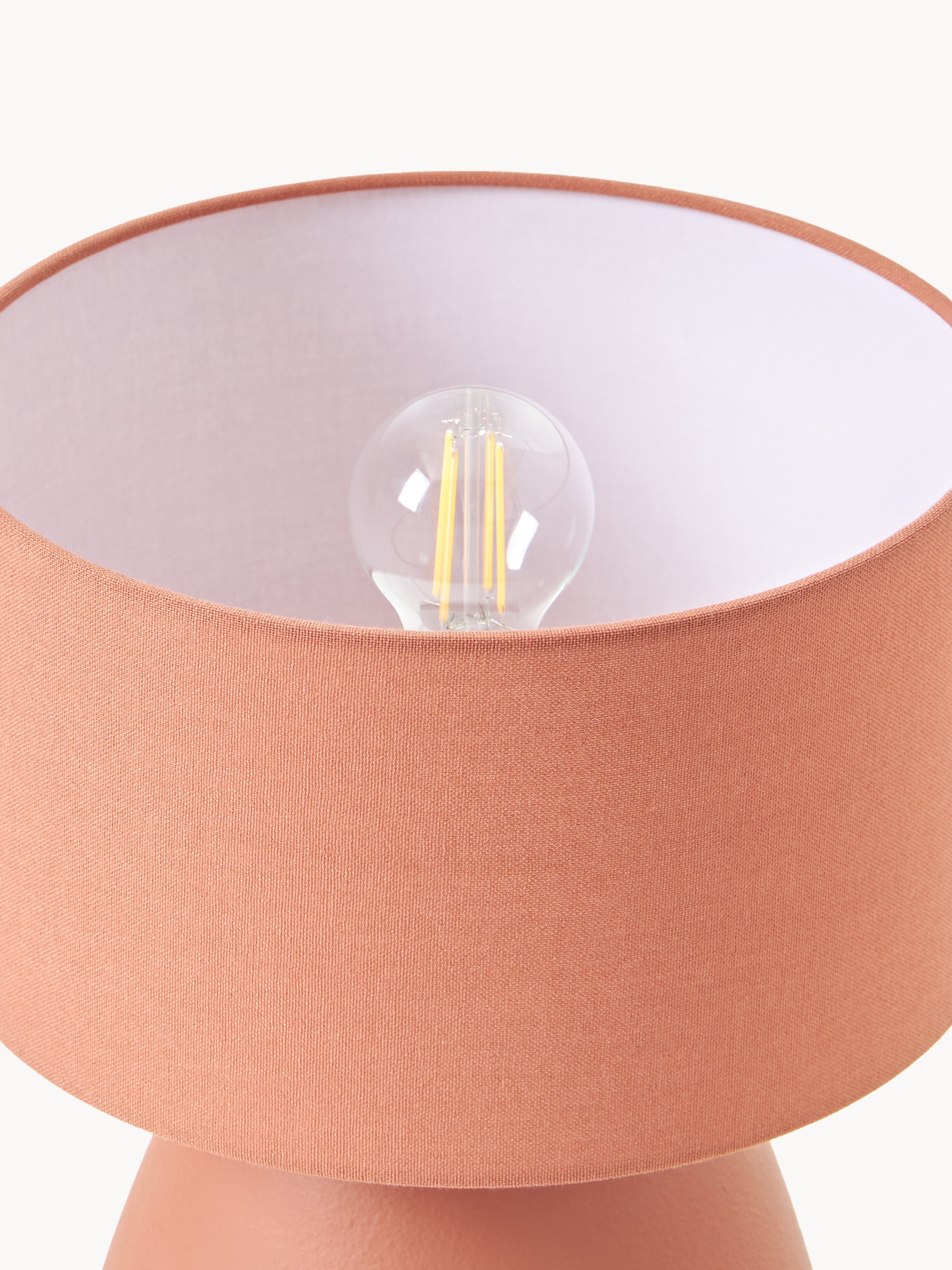 Lampe à poser en céramique Stav - Terracotta, mat