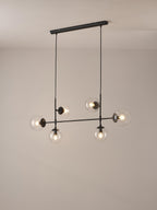 Grande suspension Jona - Noir, transparent