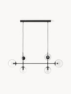 Grande suspension Jona - Noir, transparent