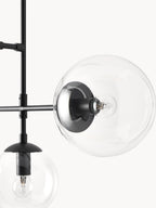 Grande suspension Jona - Noir, transparent