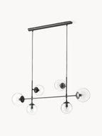Grande suspension Jona - Noir, transparent