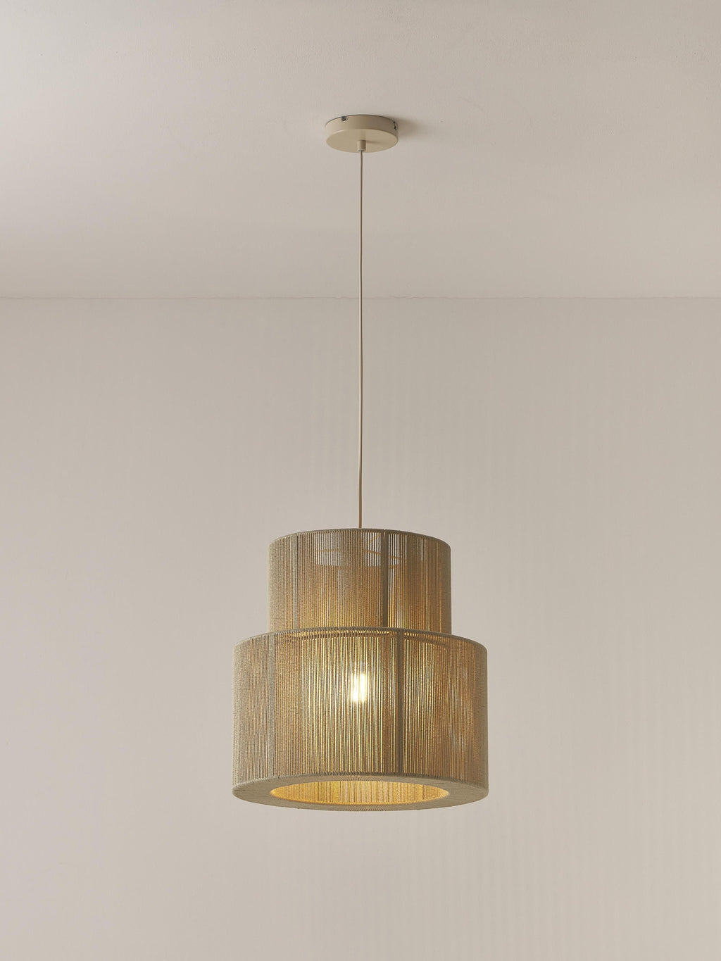 Suspension en fils de lin Matias - Beige