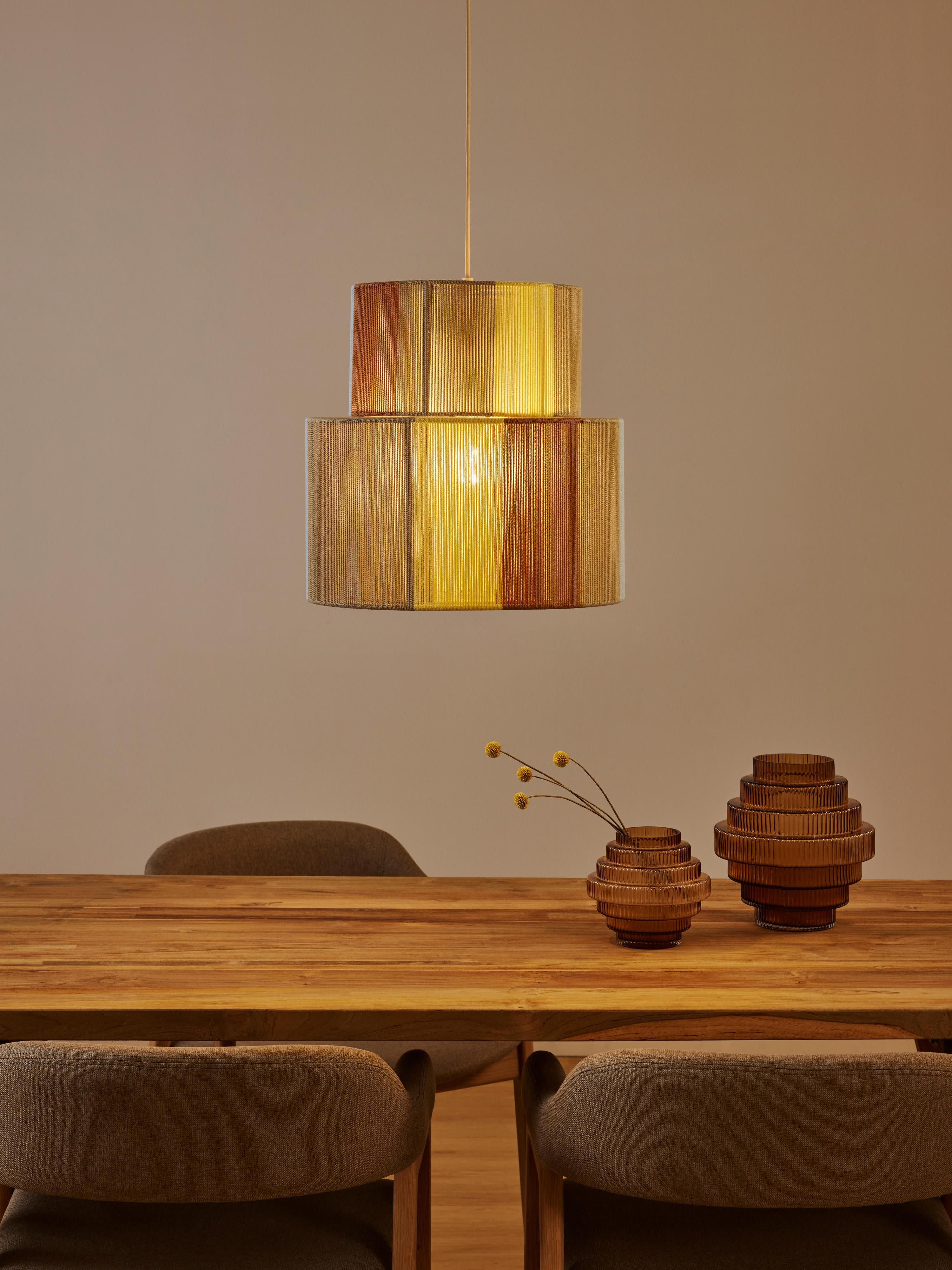 Suspension en fils de lin Matias - Multicolore