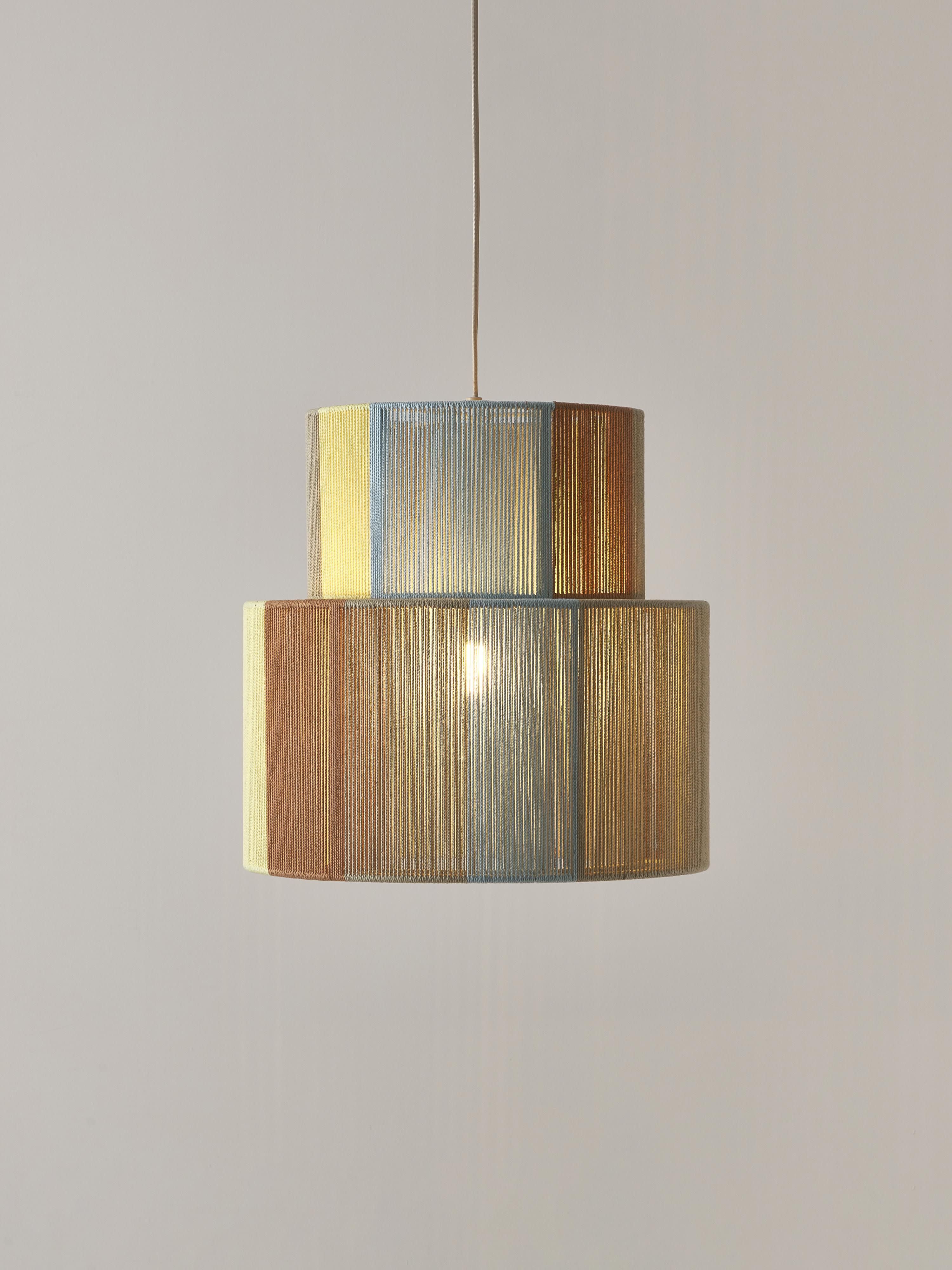 Suspension en fils de lin Matias - Multicolore