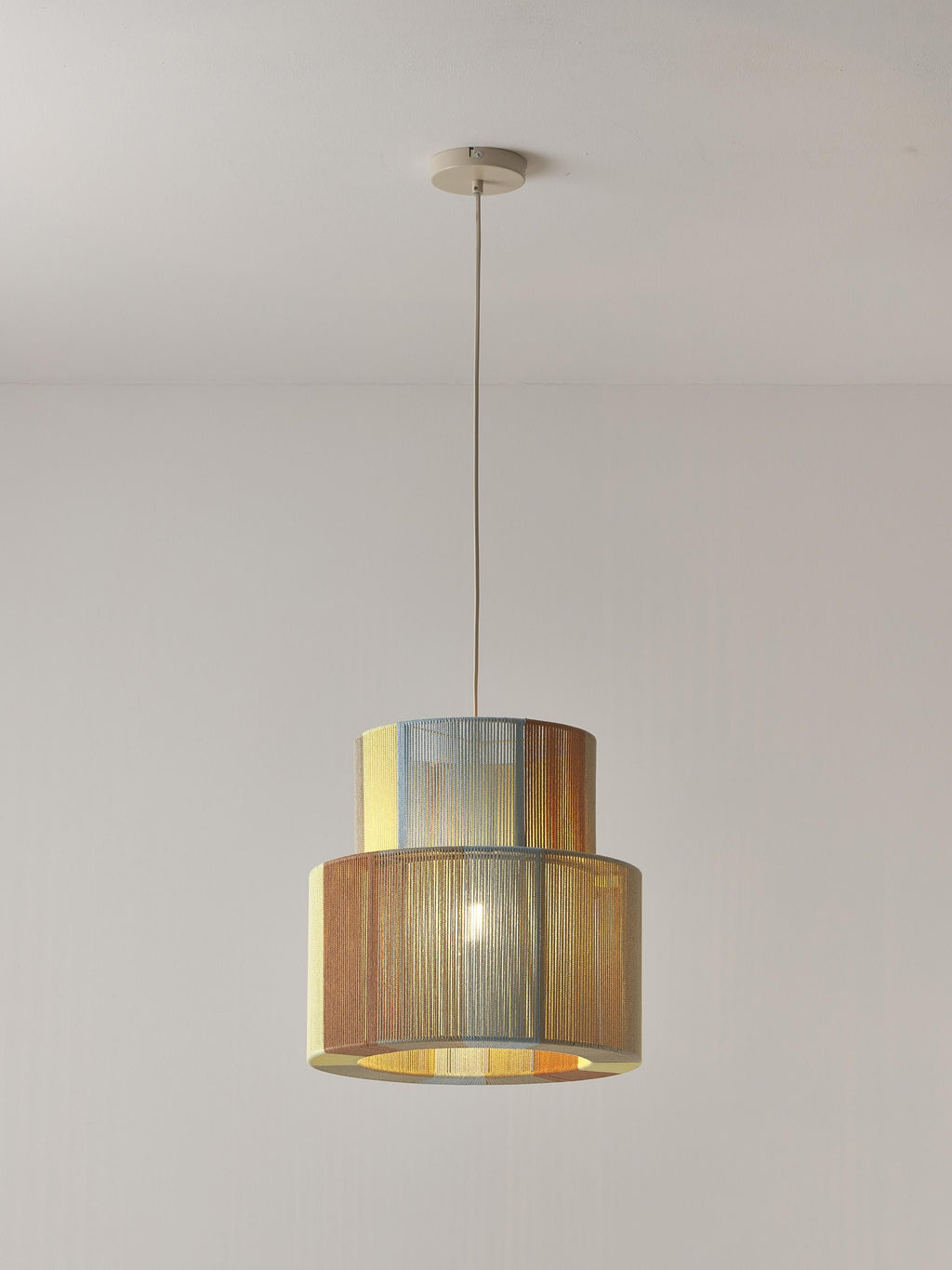 Suspension en fils de lin Matias - Multicolore