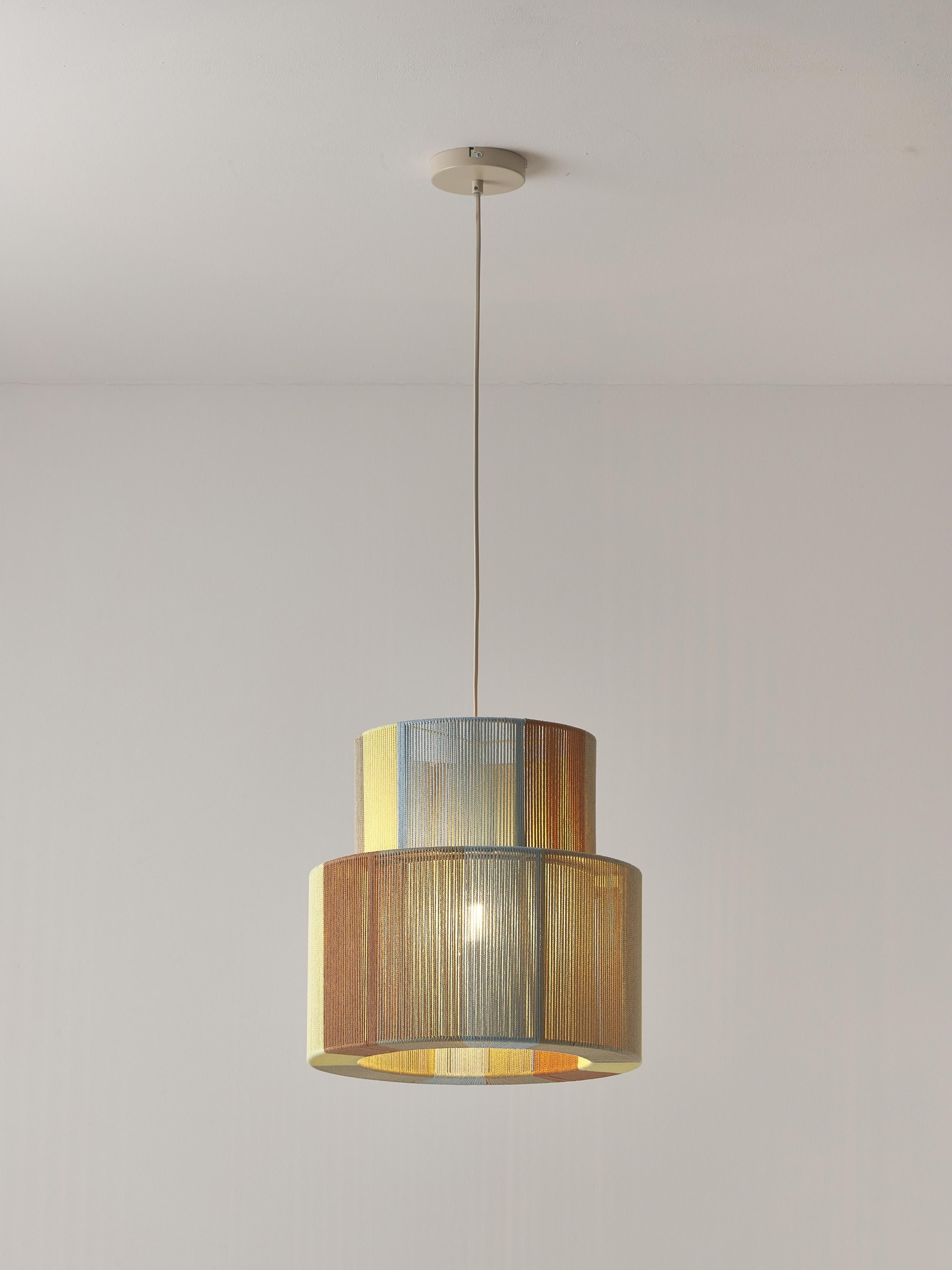 Suspension en fils de lin Matias - Multicolore
