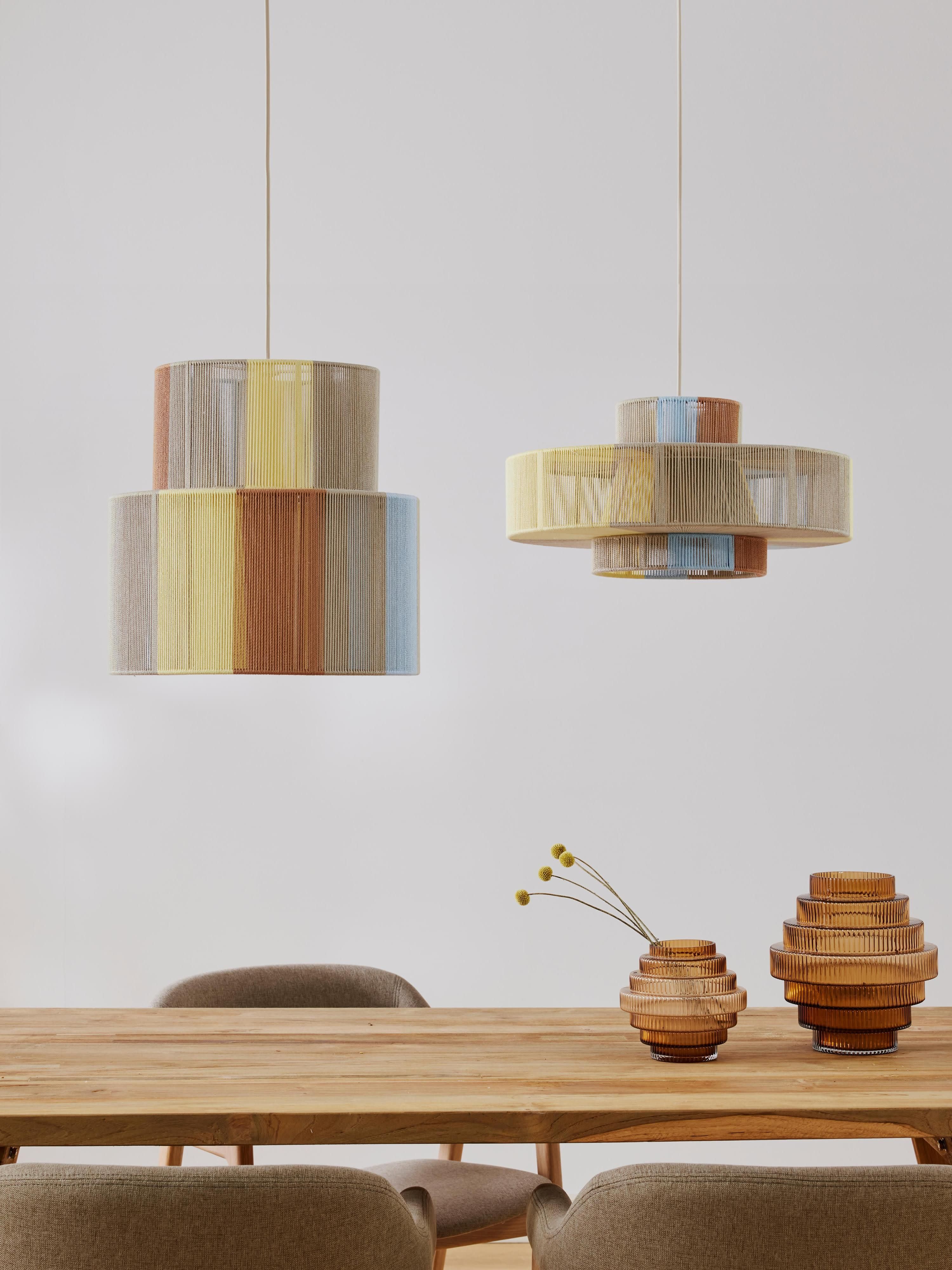 Suspension en fils de lin Matias - Multicolore