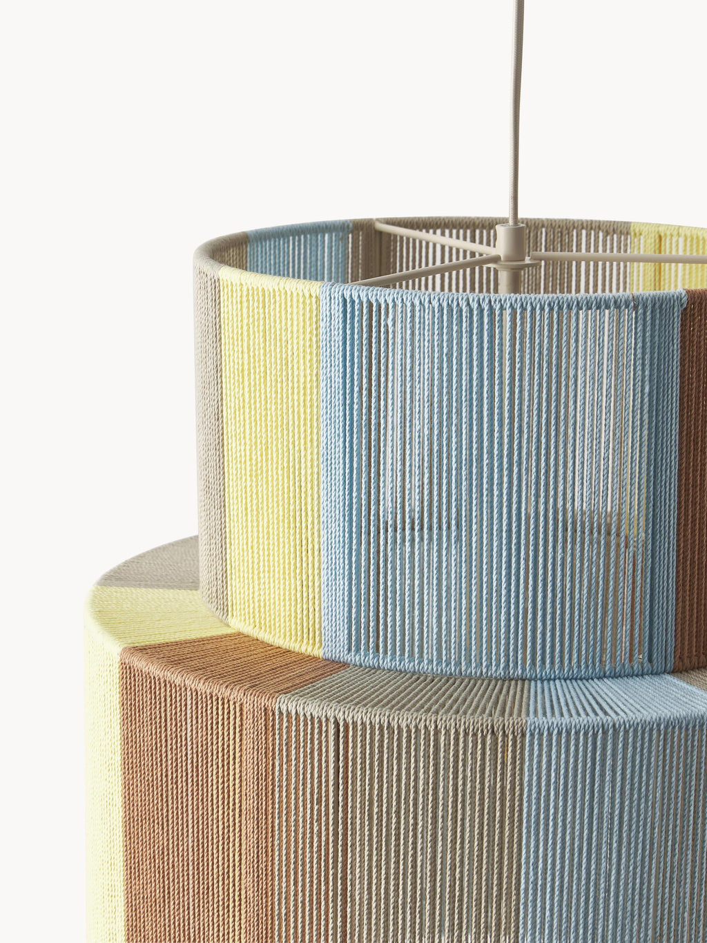 Suspension en fils de lin Matias - Multicolore