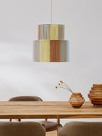 Suspension en fils de lin Matias - Multicolore