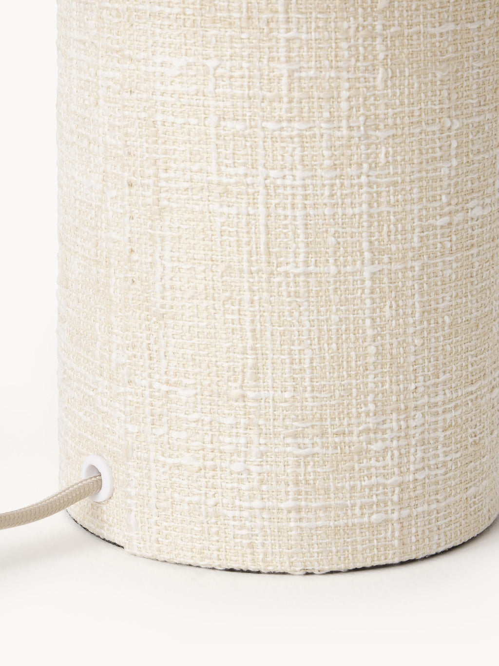 Lampe à poser en bouclette Tomi - Bouclette blanc crème