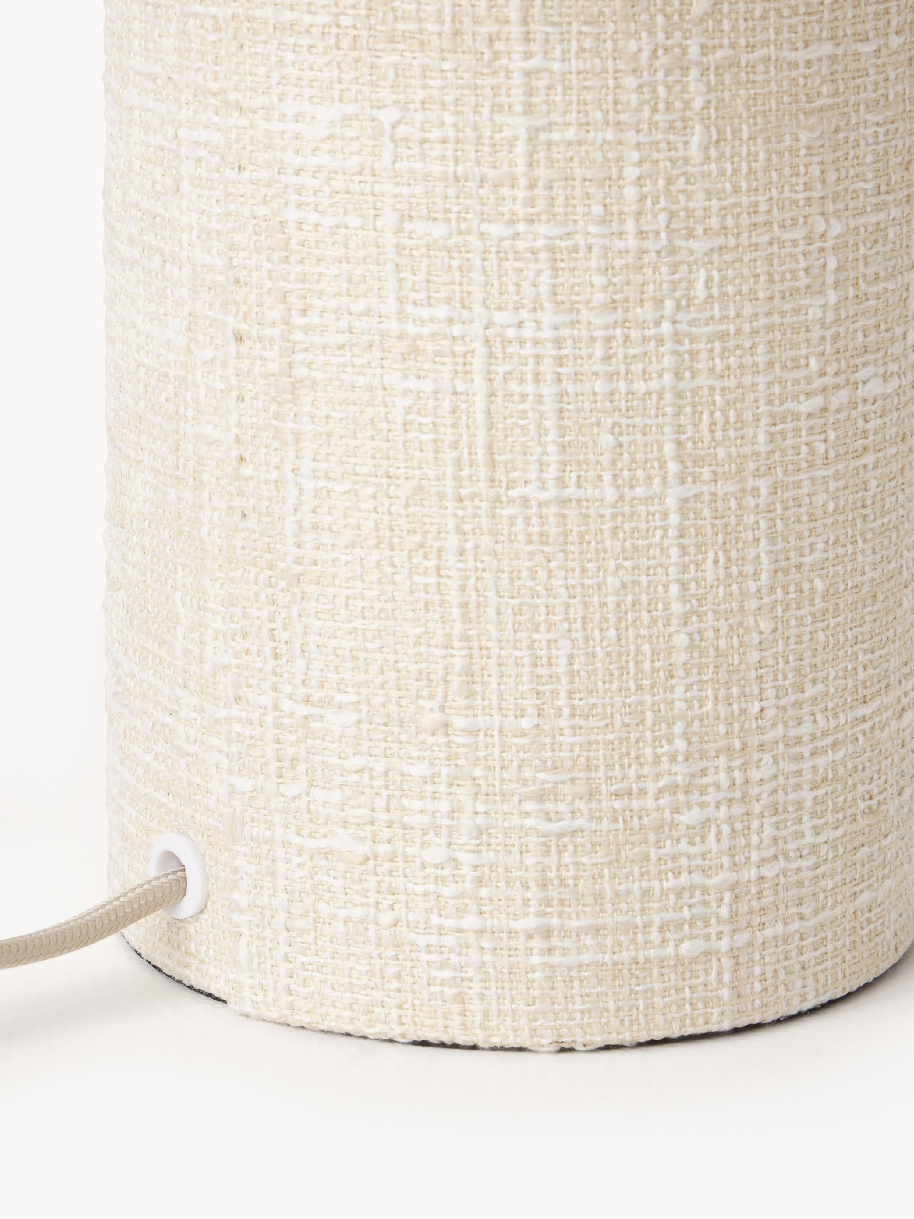 Lampe à poser en bouclette Tomi - Bouclette blanc crème