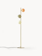 Lampadaire en verre opalescent Noir - Multicolore