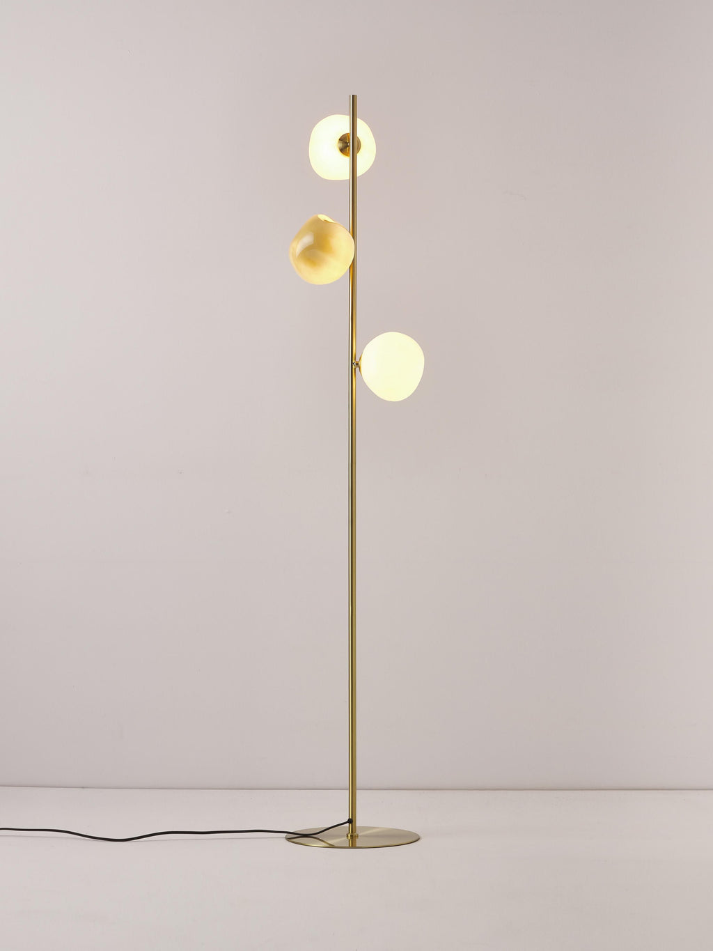 Lampadaire en verre opalescent Noir - Multicolore