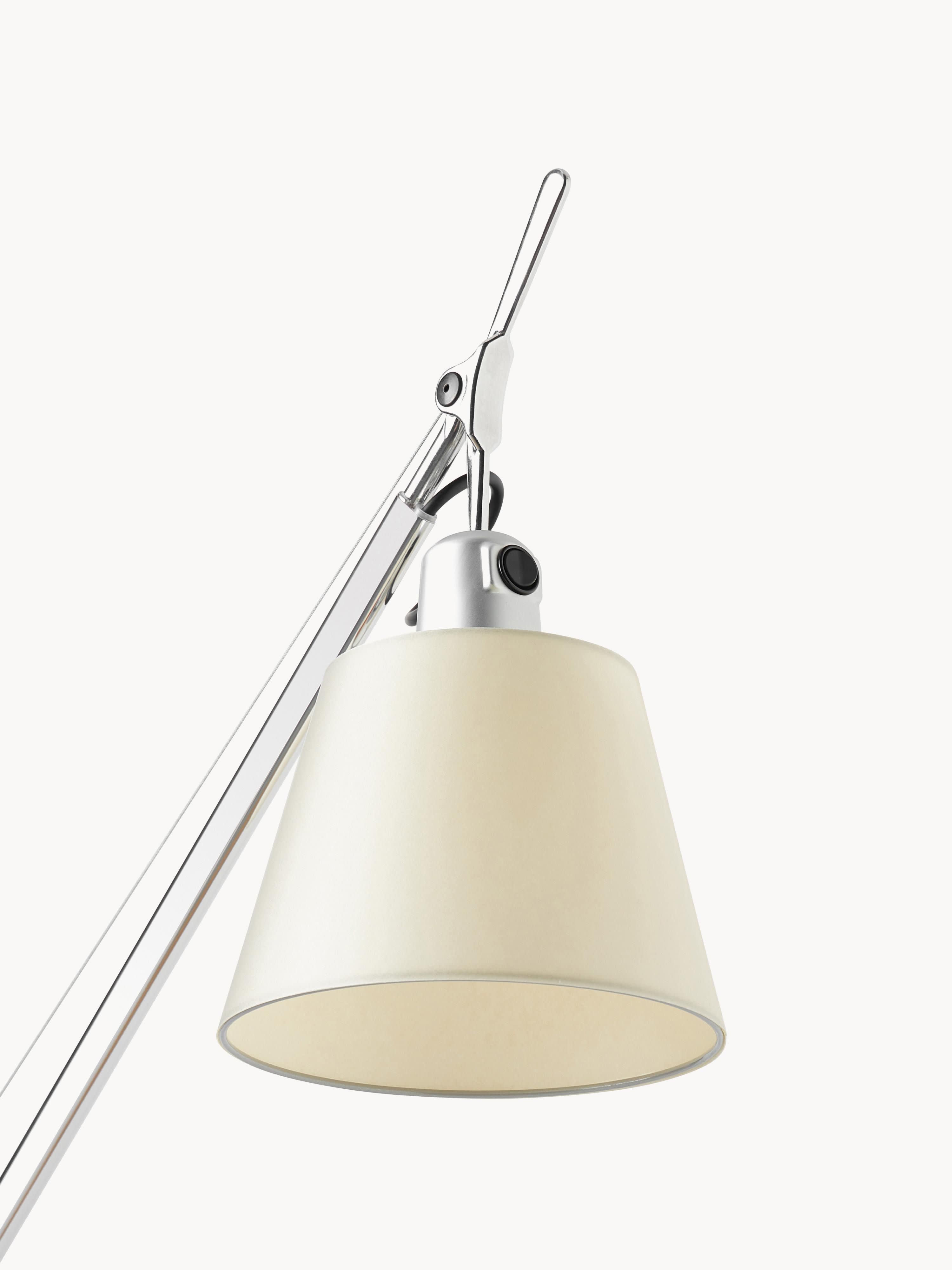 Lampadaire Wright - Aluminium, crème
