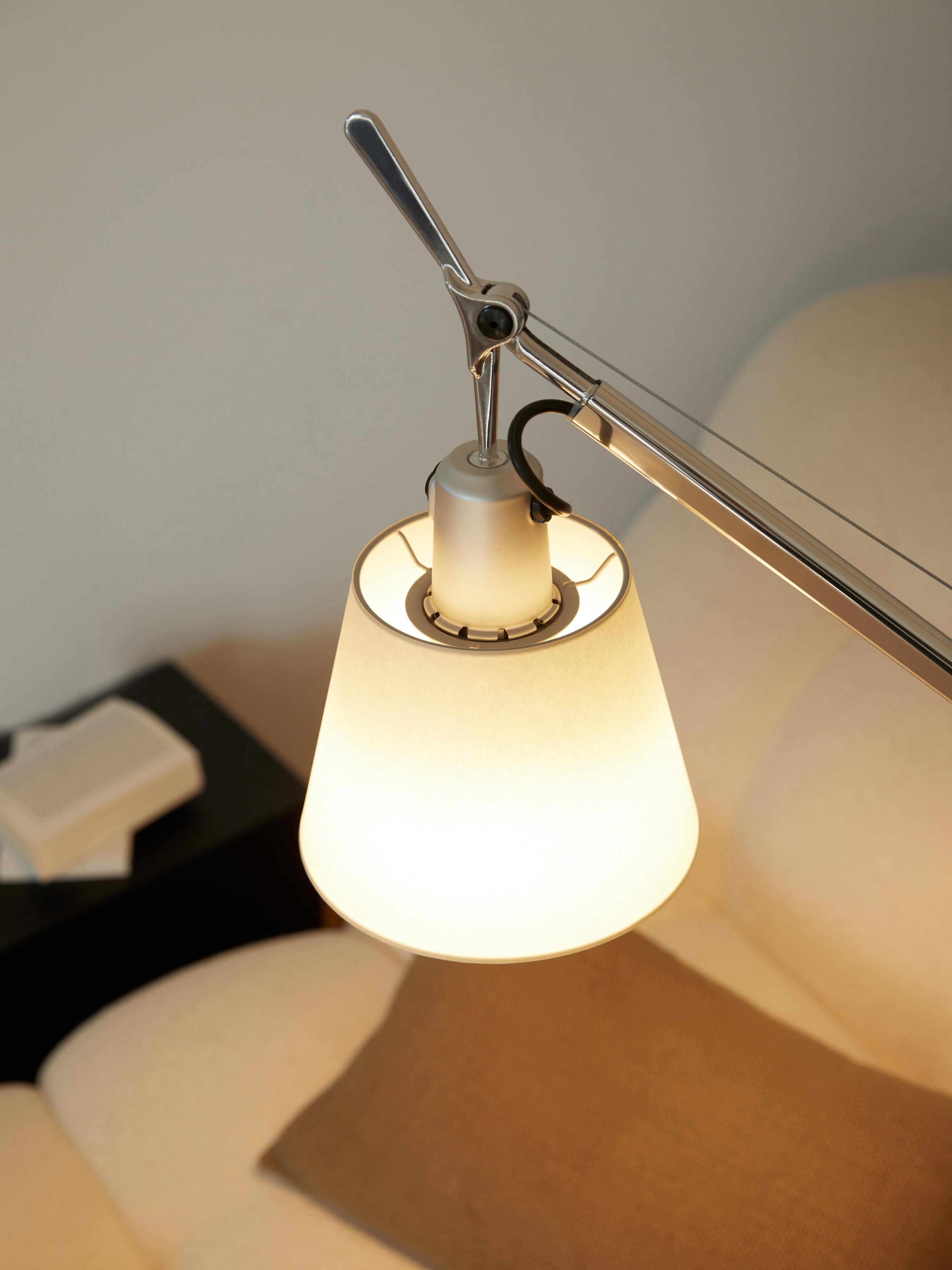 Lampadaire Wright - Aluminium, crème