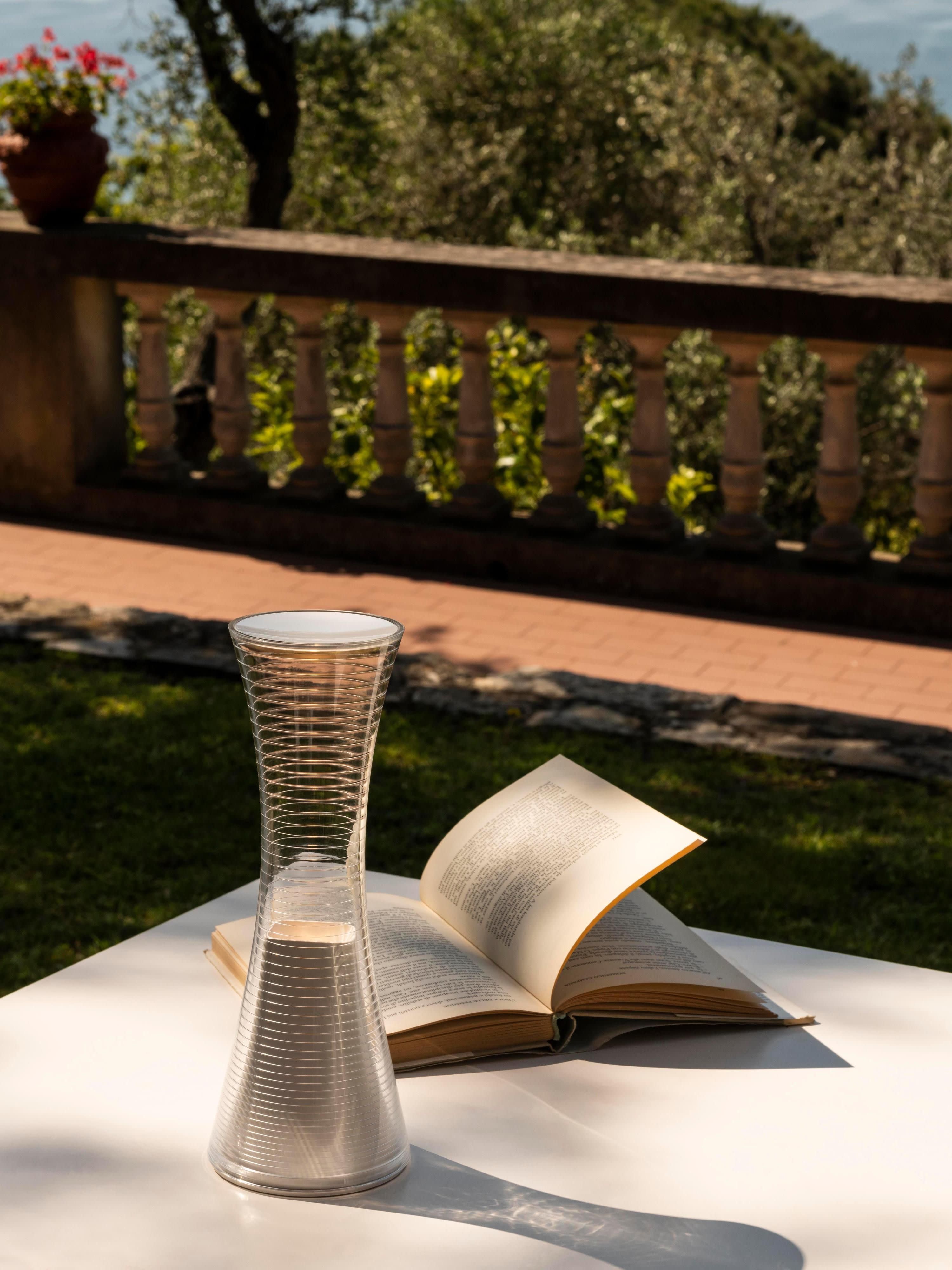Petite lampe à poser LED Mabon - Transparent, doré