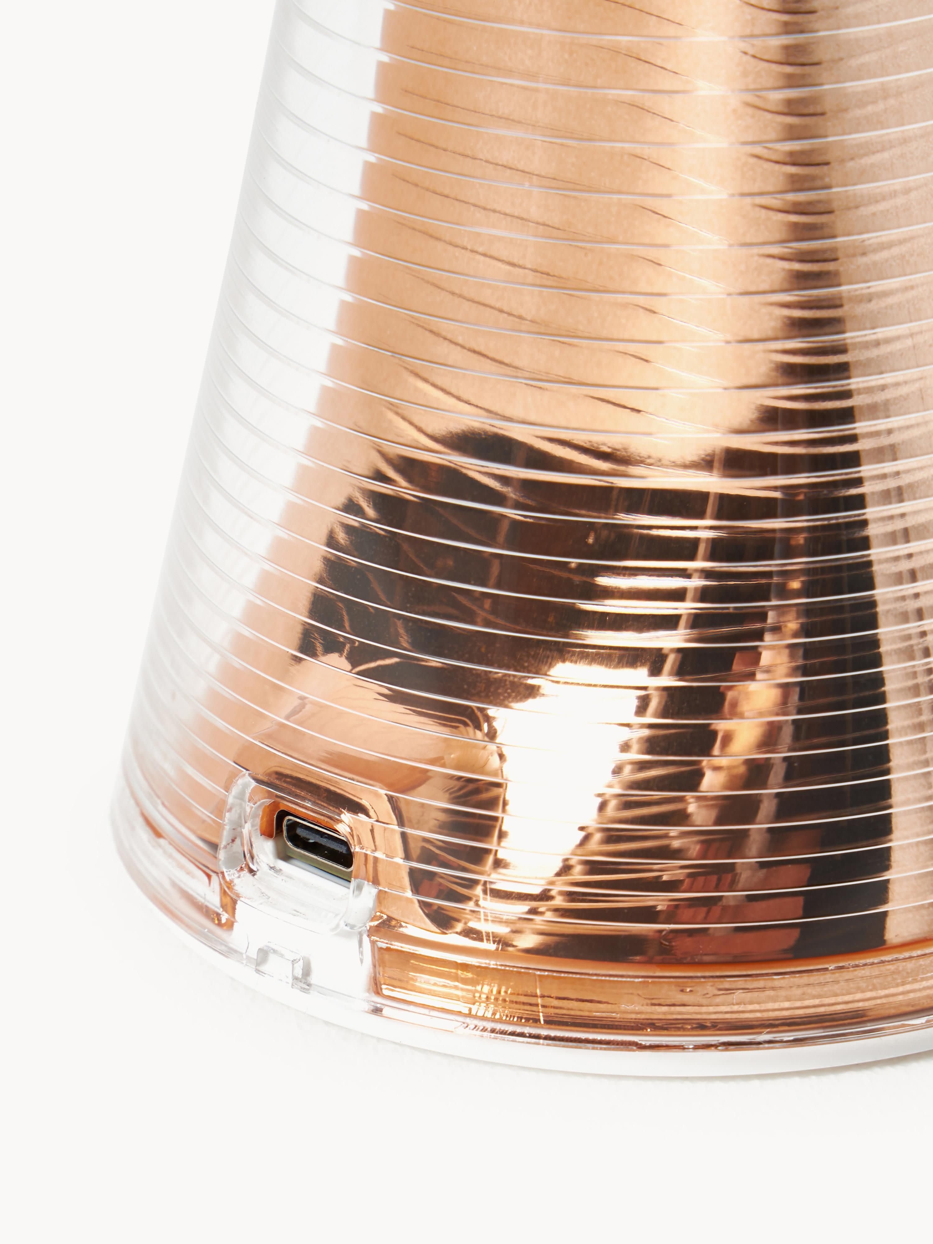 Petite lampe à poser LED Mabon - Transparent, doré