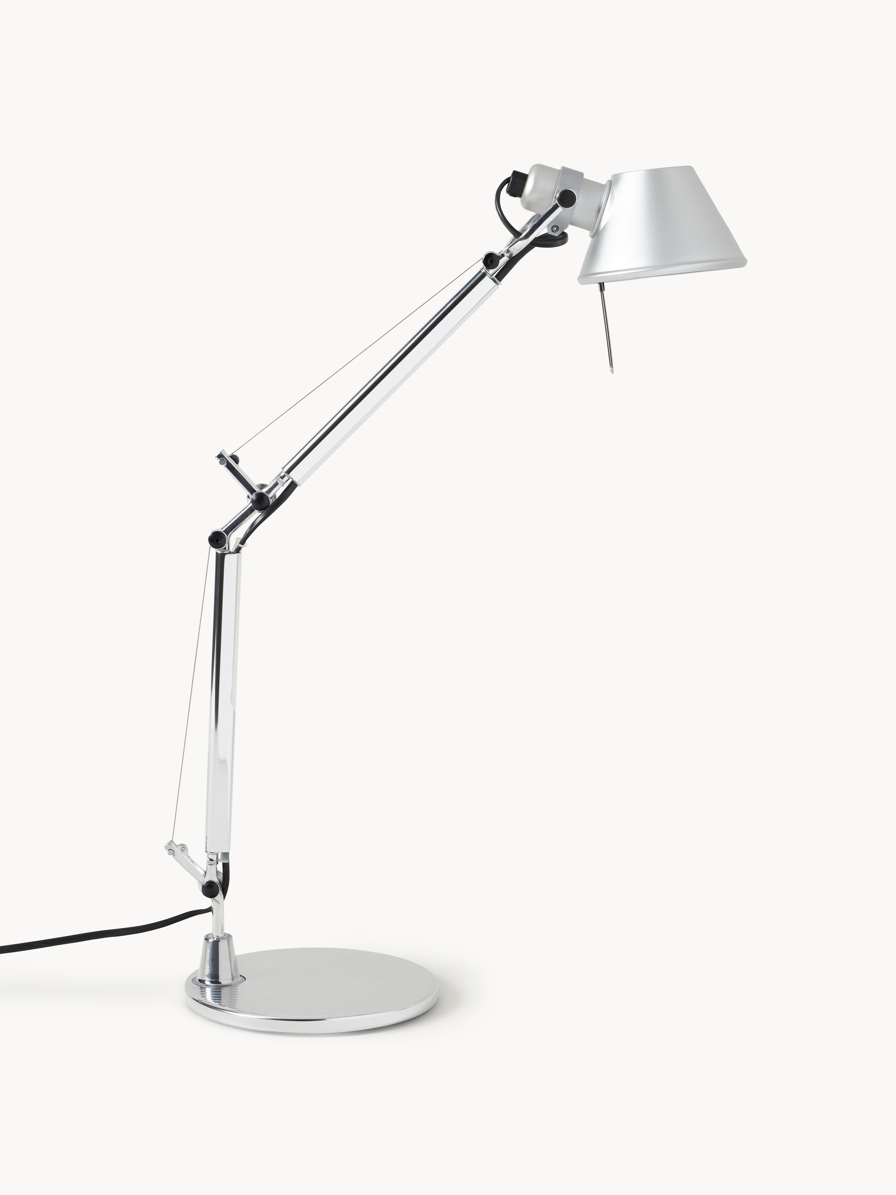Lampe de bureau orientable Samuel - Argenté, mat