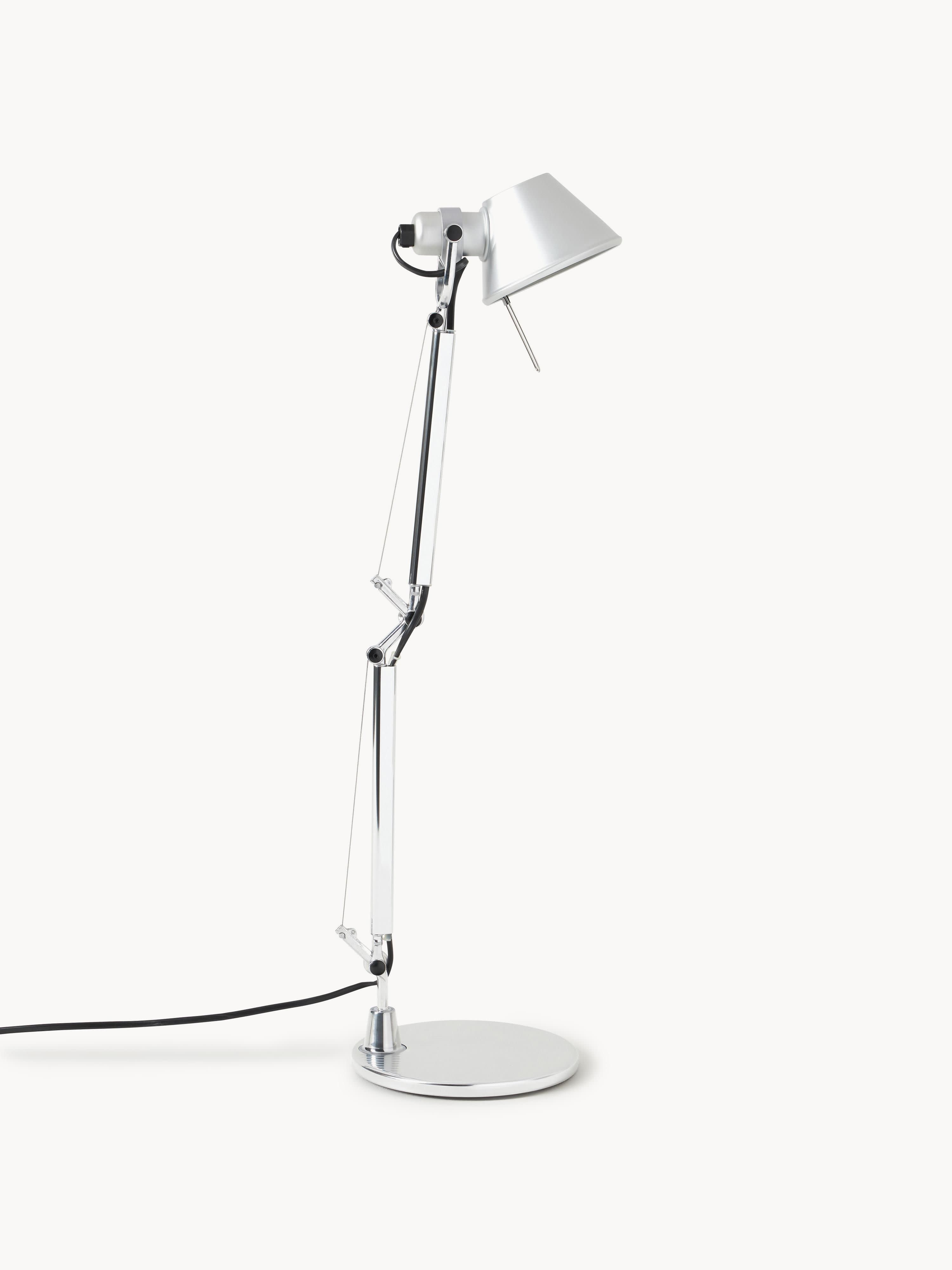 Lampe de bureau orientable Samuel - Argenté, mat