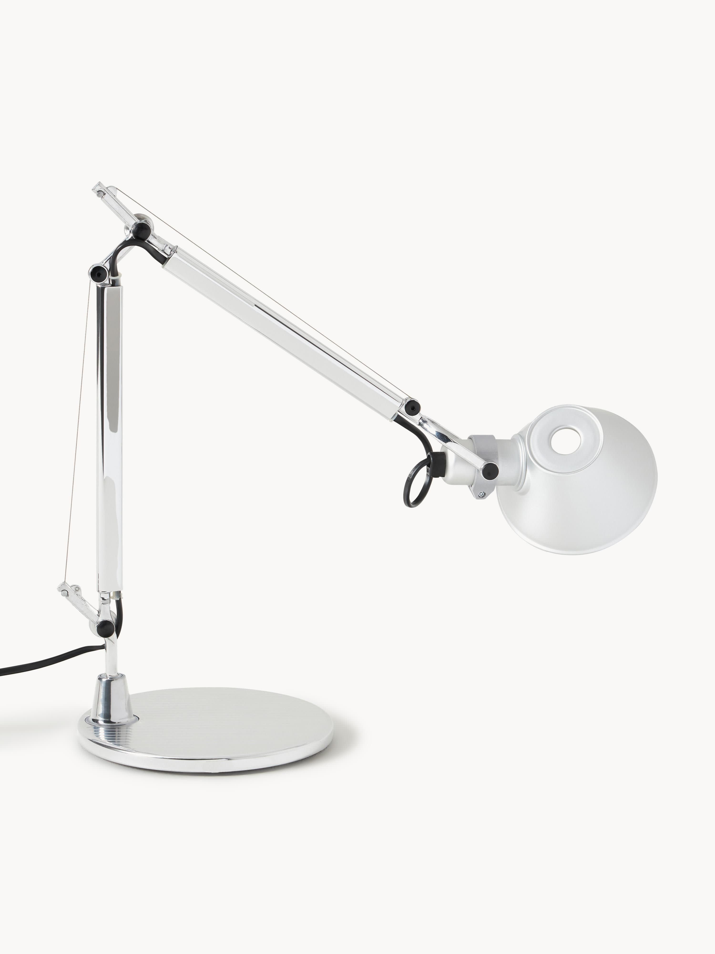 Lampe de bureau orientable Samuel - Argenté, mat