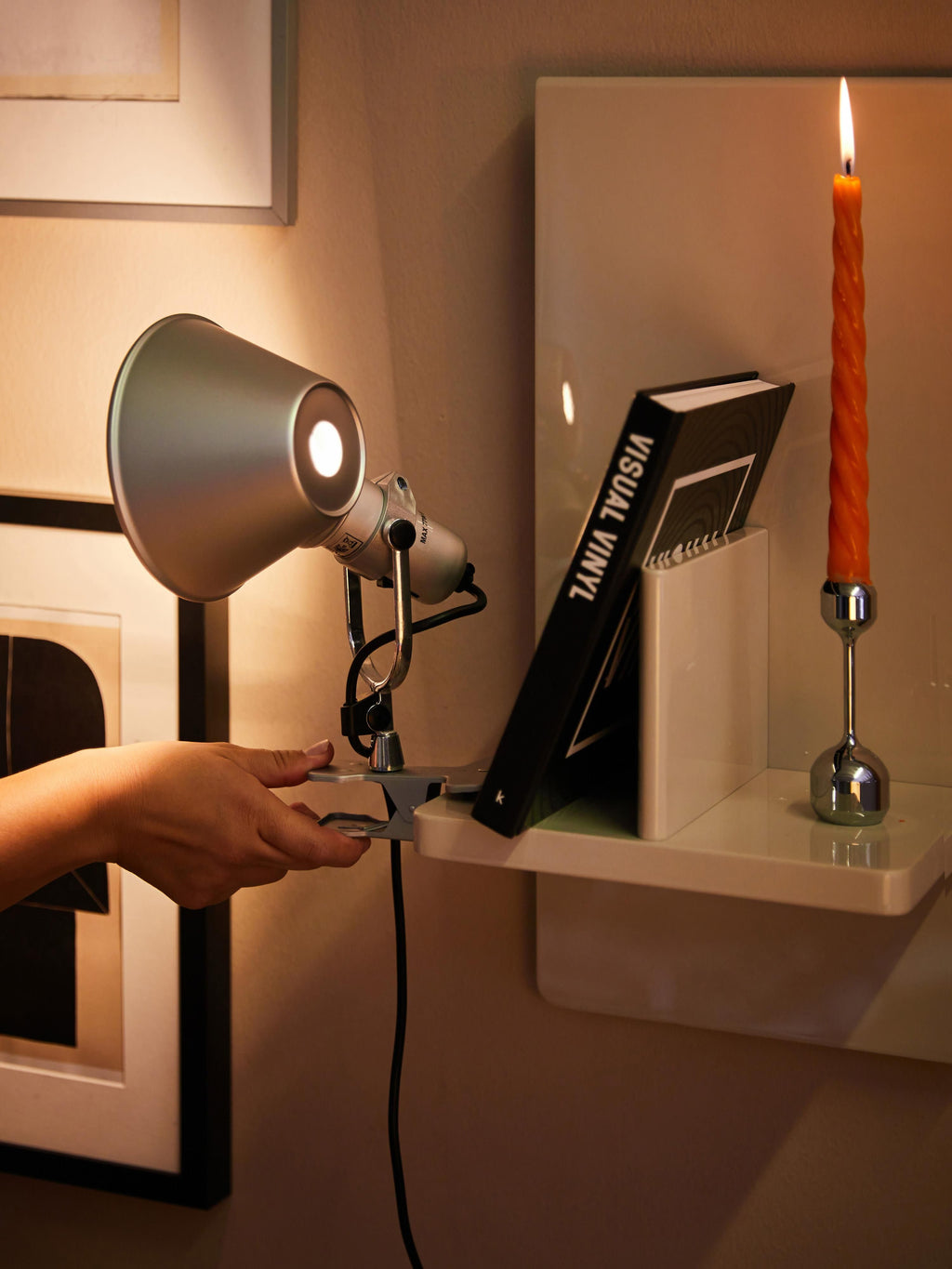 Lampe de bureau à pince Othar - Argenté