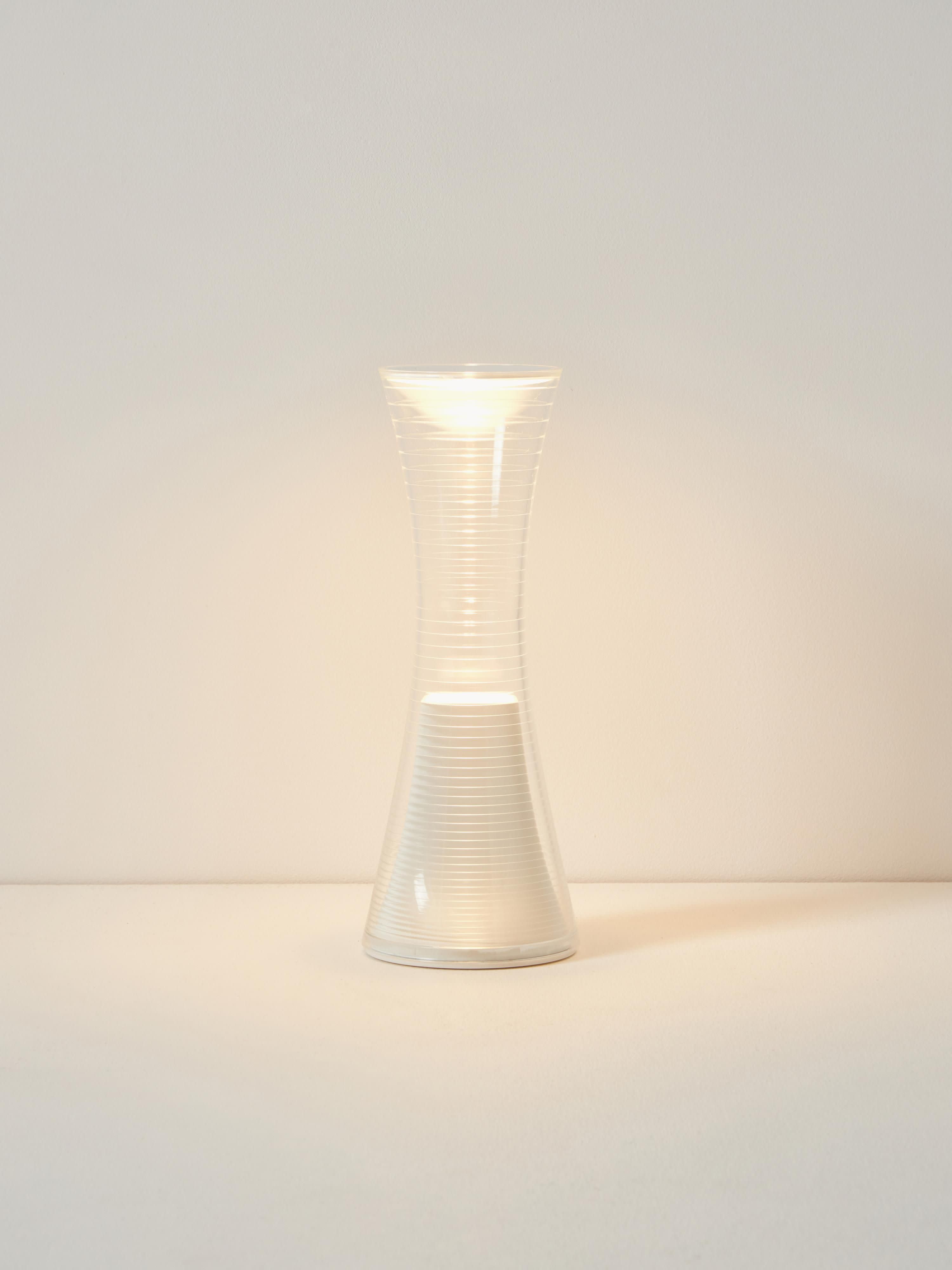 Petite lampe à poser LED Mabon - Transparent, blanc