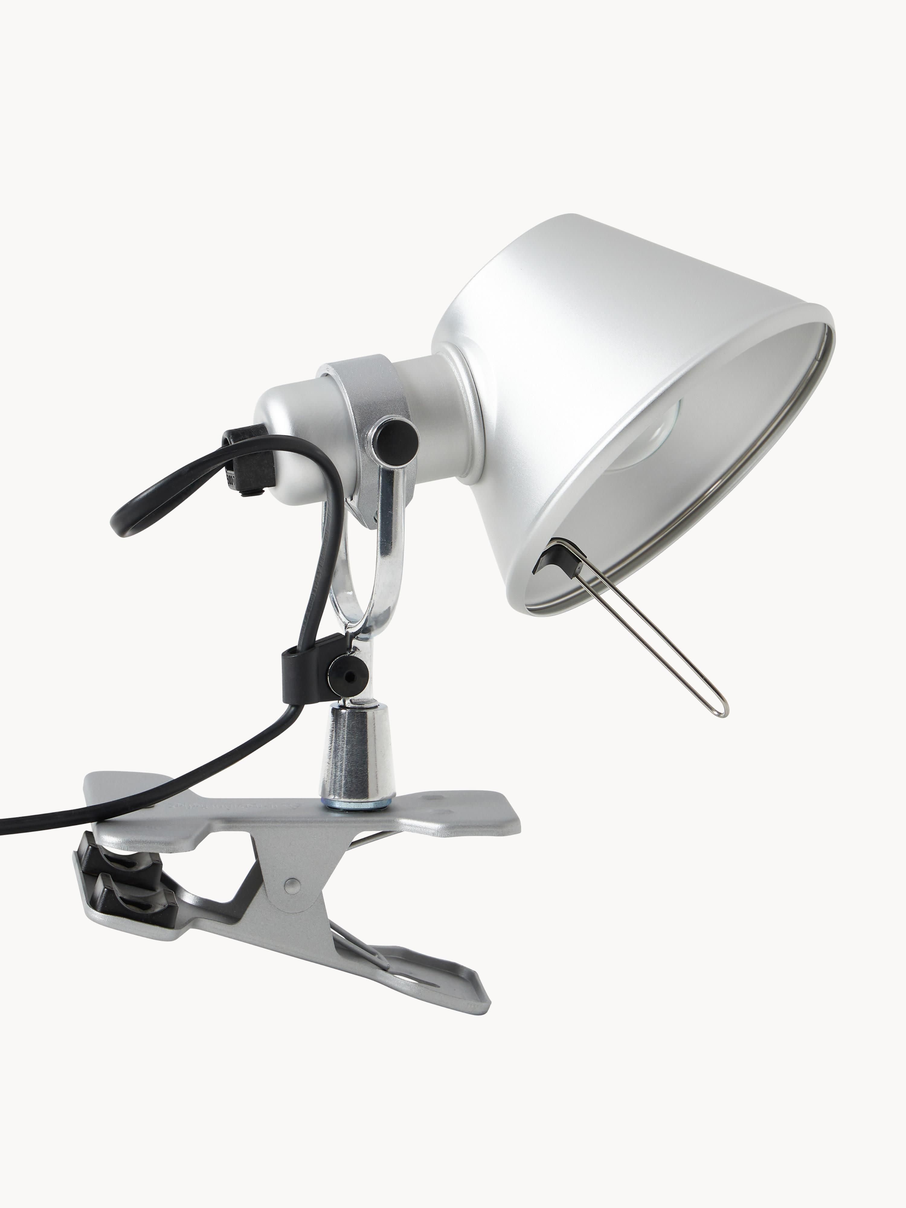 Petite lampe de bureau à pince Othar - Argenté