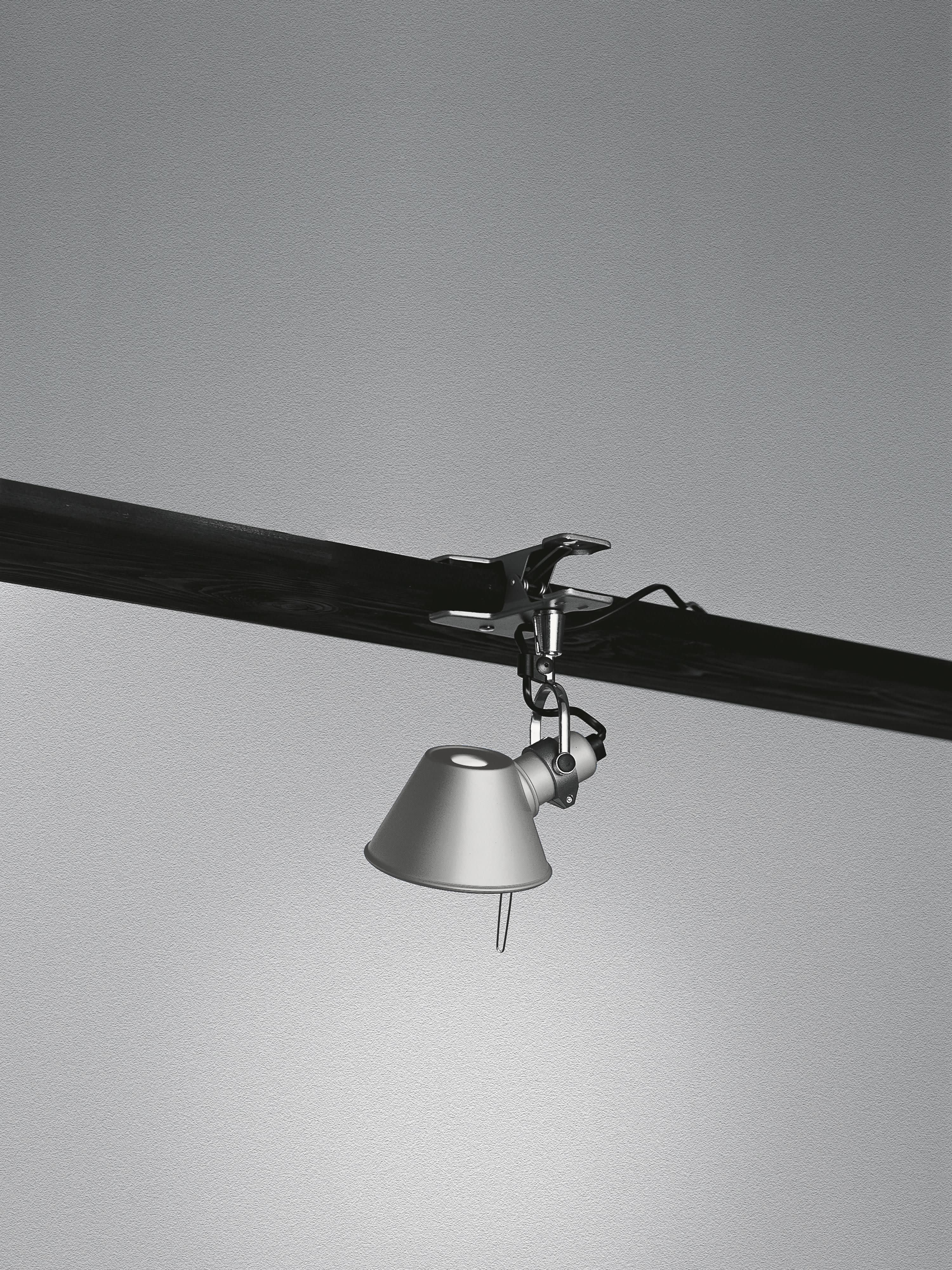 Petite lampe de bureau à pince Othar - Argenté