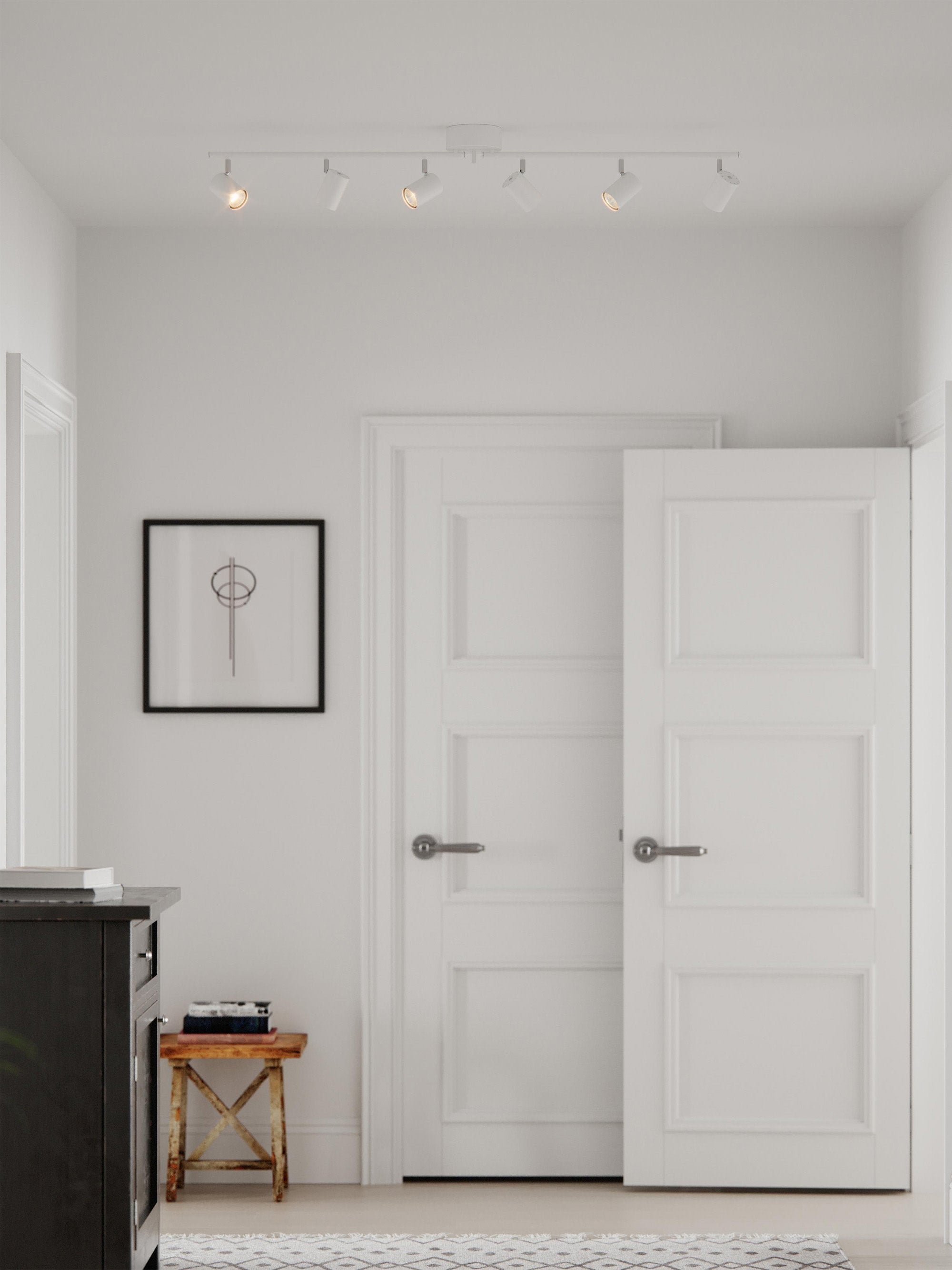 Plafonnier LED réglable Lodin - Blanc