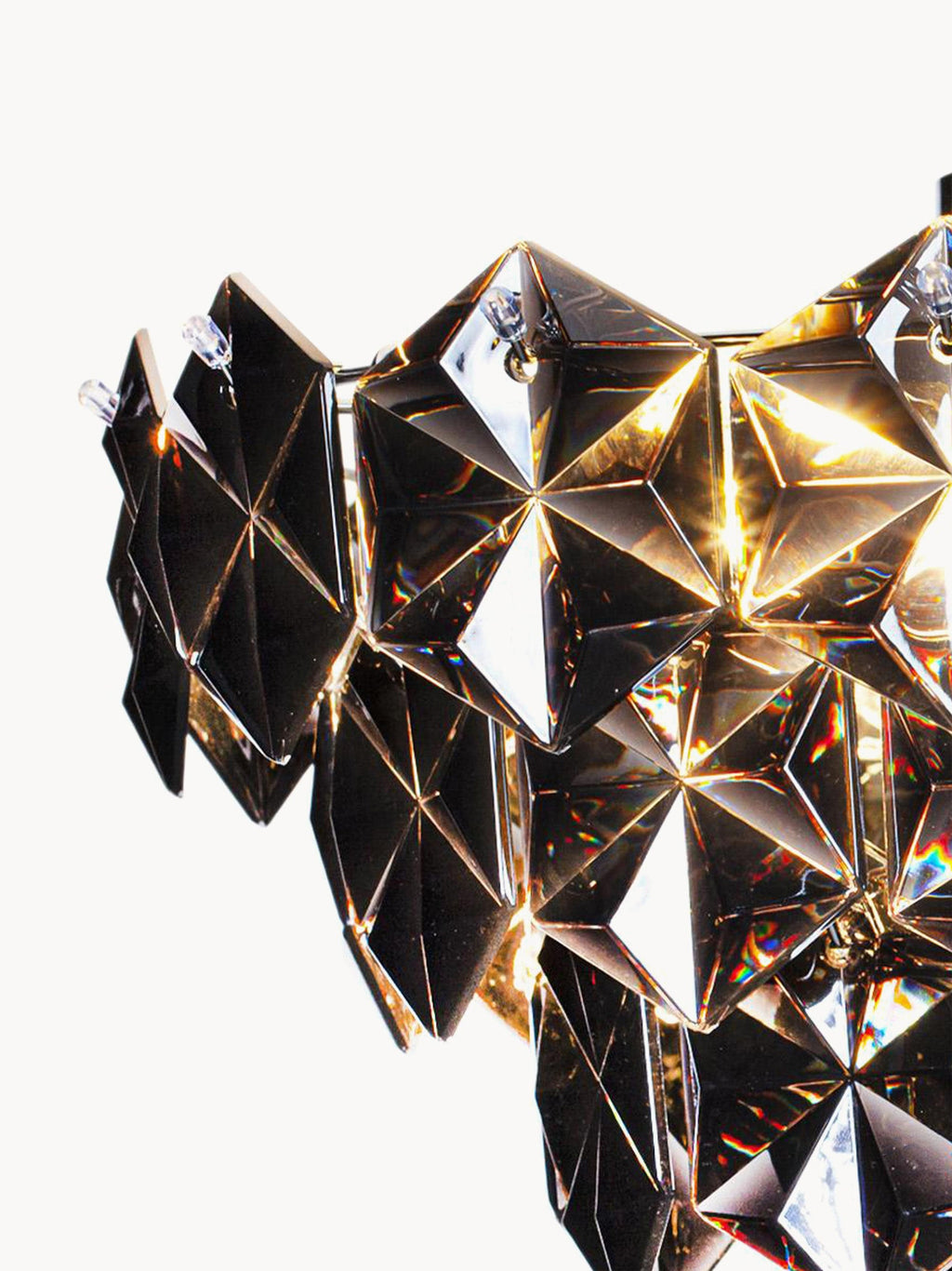 Plafonnier design en verre Bryce - Noir