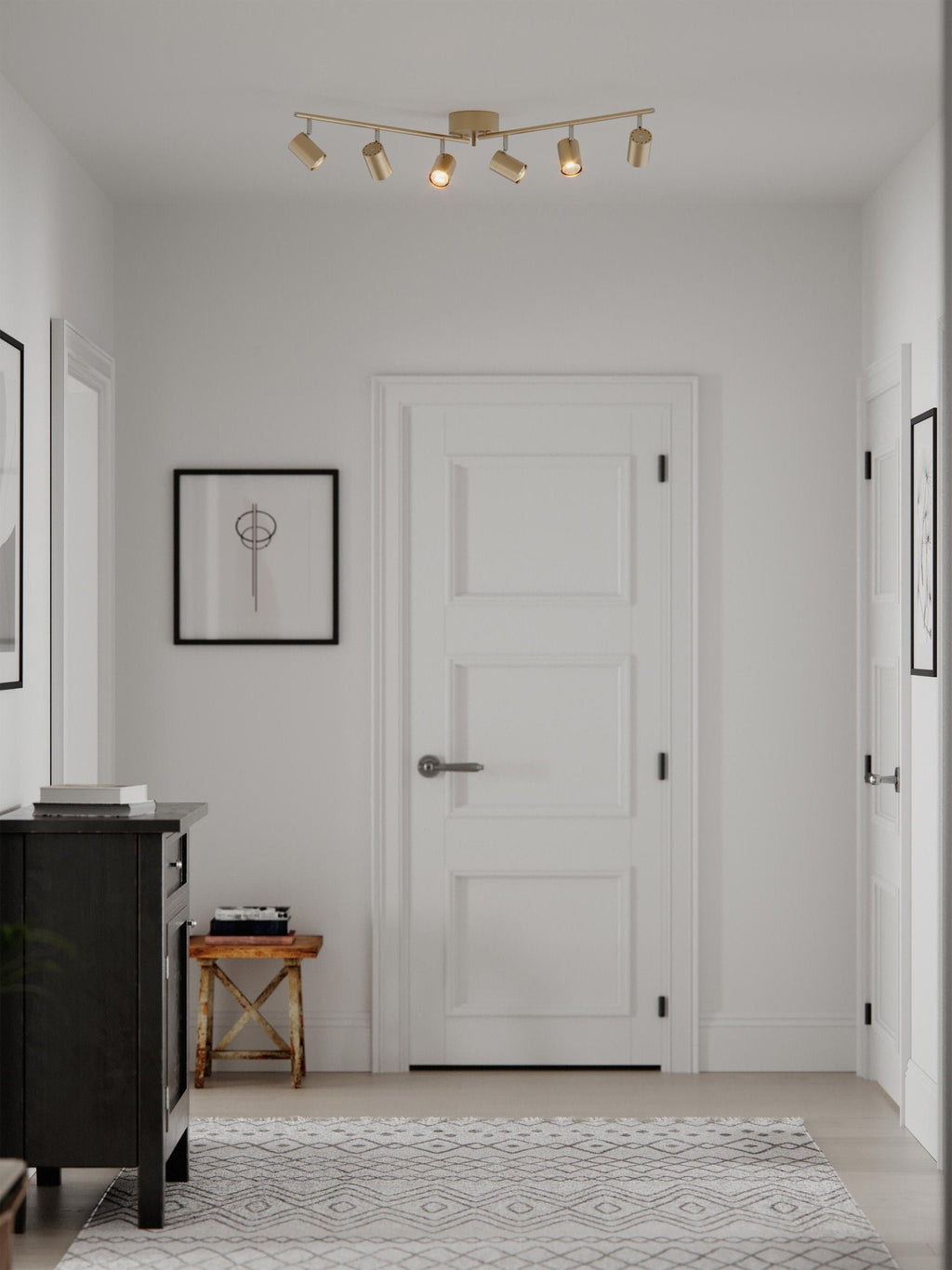 Plafonnier LED réglable Lodin - Doré
