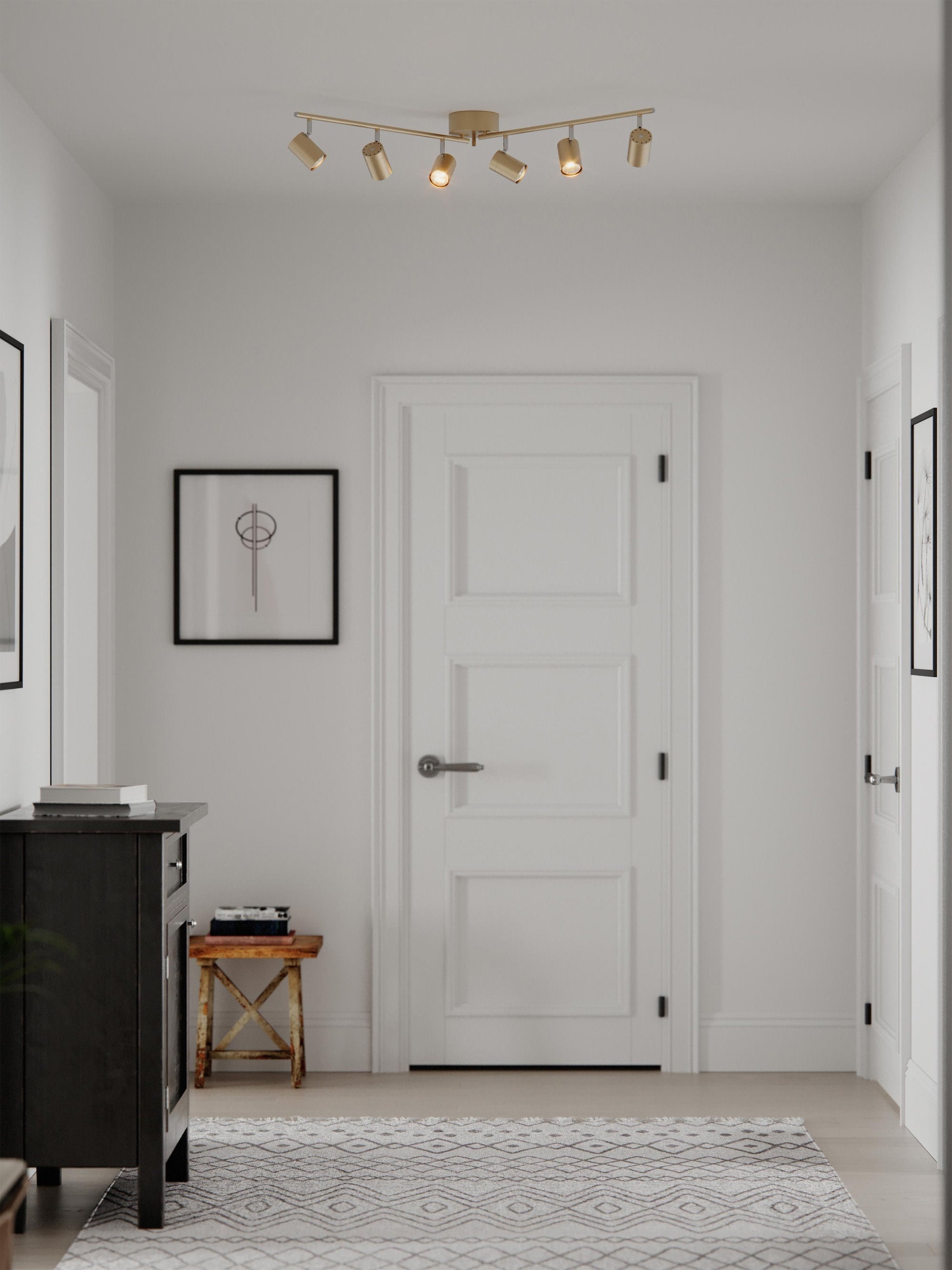 Plafonnier LED réglable Lodin - Doré