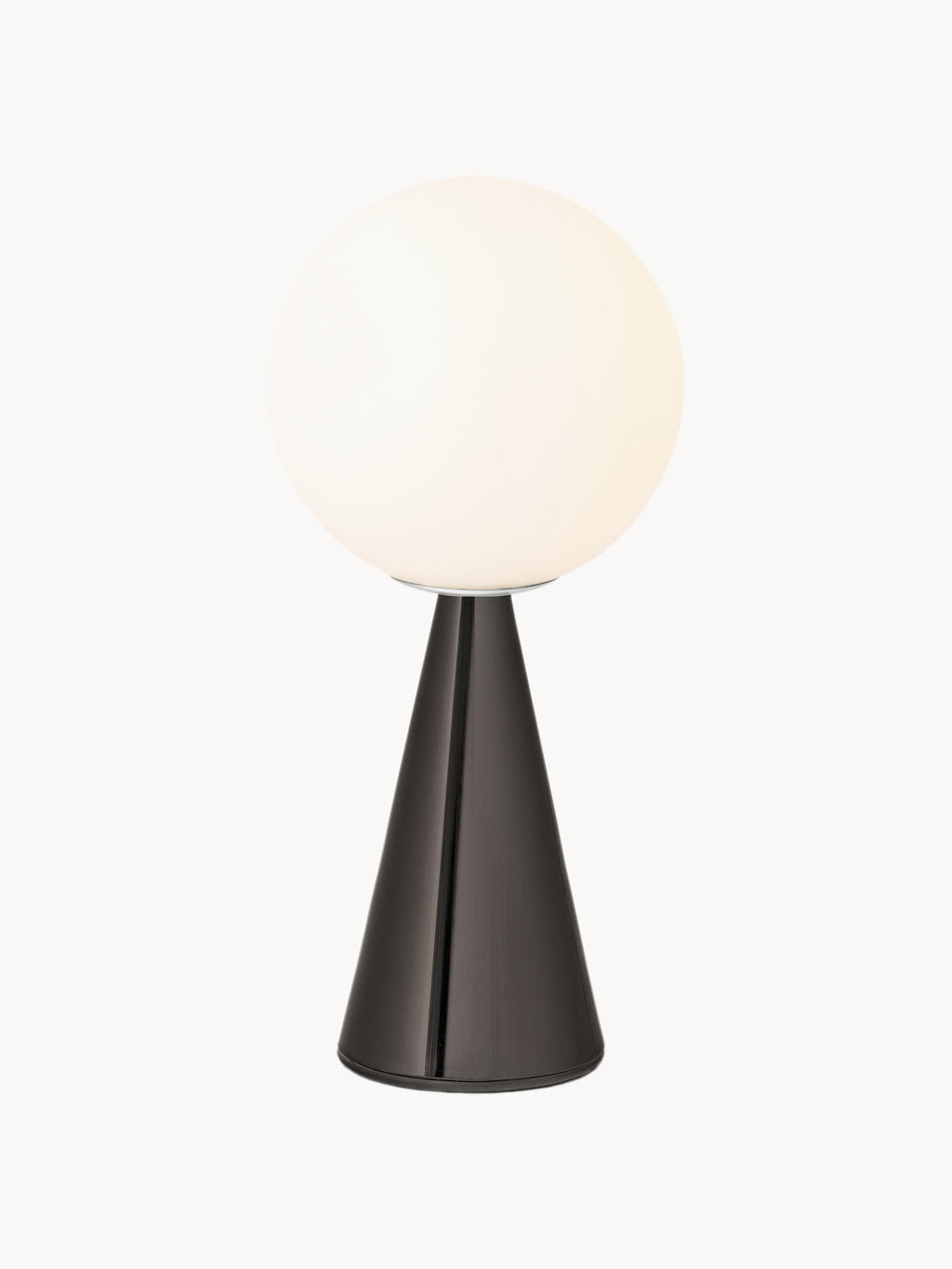 Petite lampe à poser artisanale Cyric - Blanc, noir