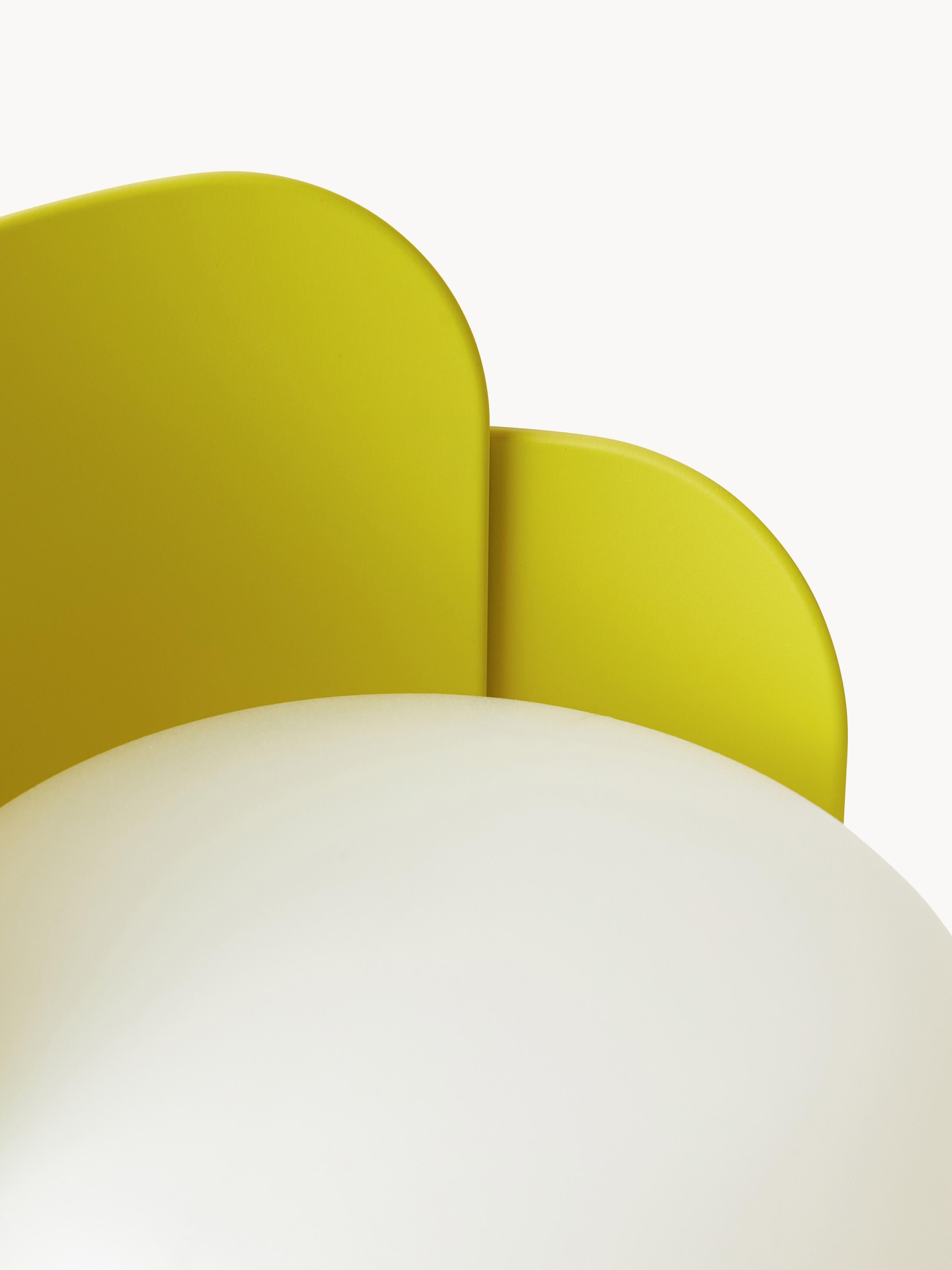 Petite lampe à poser artisanale Isaac - Blanc, vert clair