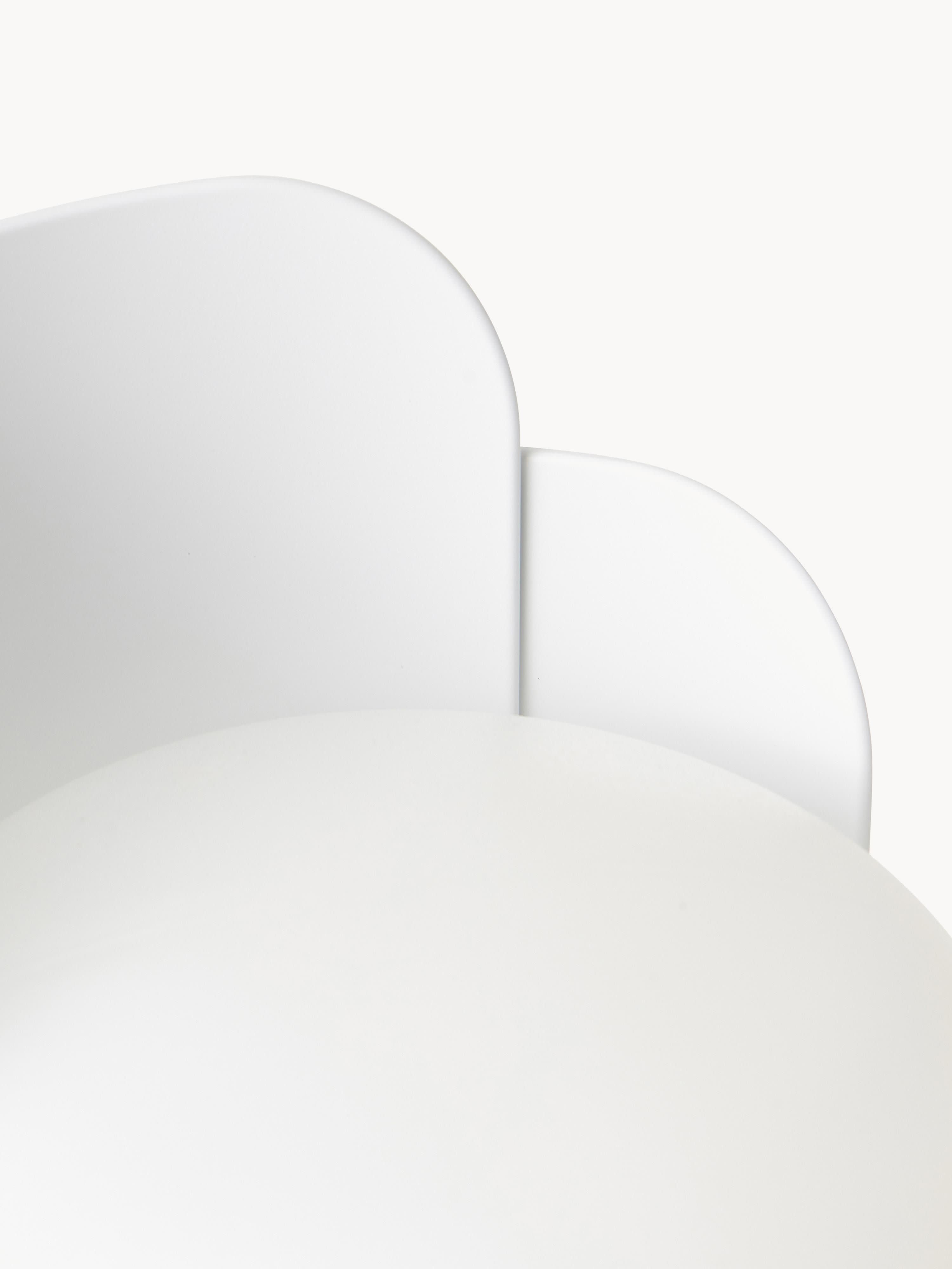 Petite lampe à poser artisanale Isaac - Blanc