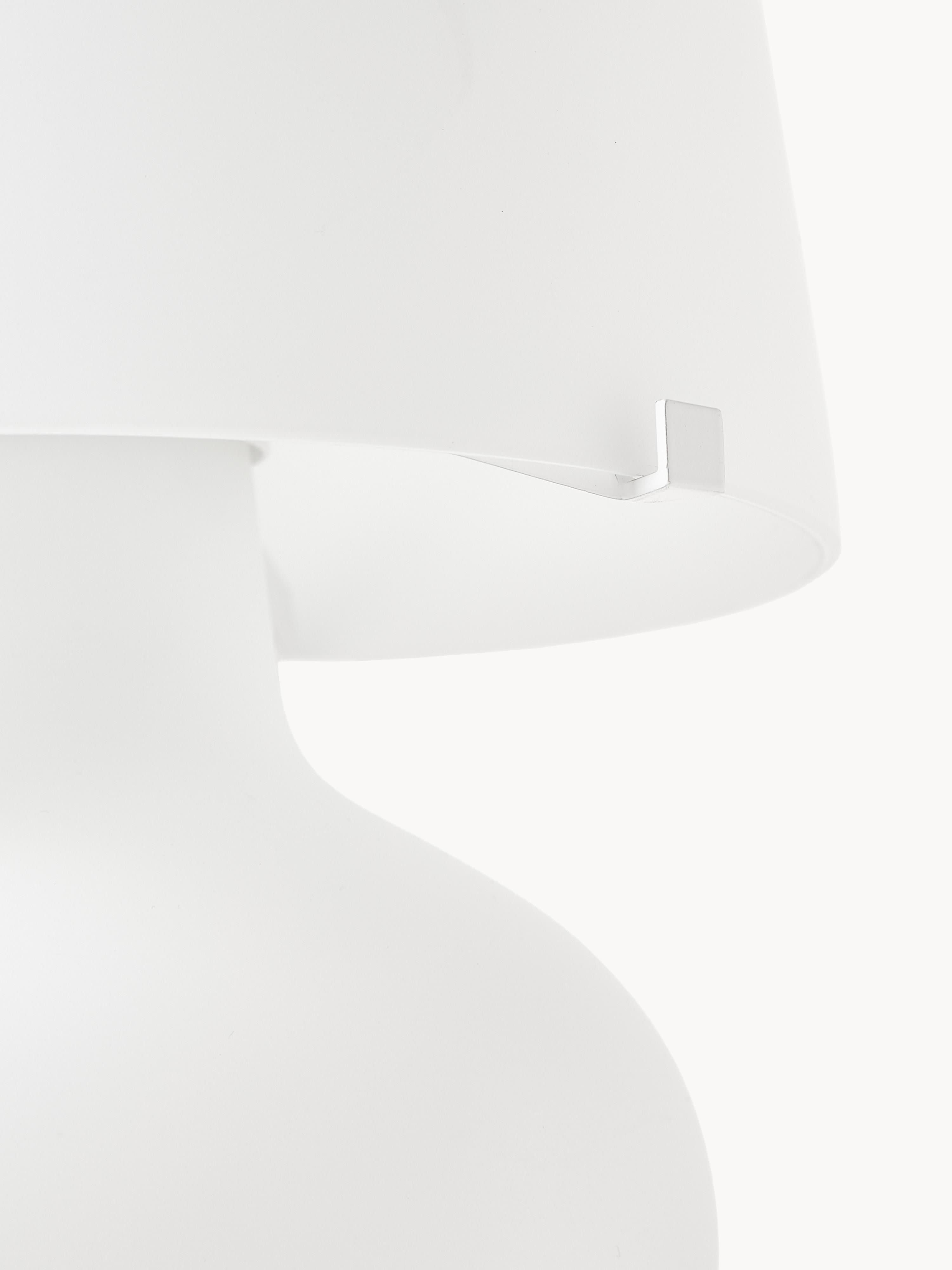 Petite lampe à poser artisanale Steg, intensité ajustable - Blanc