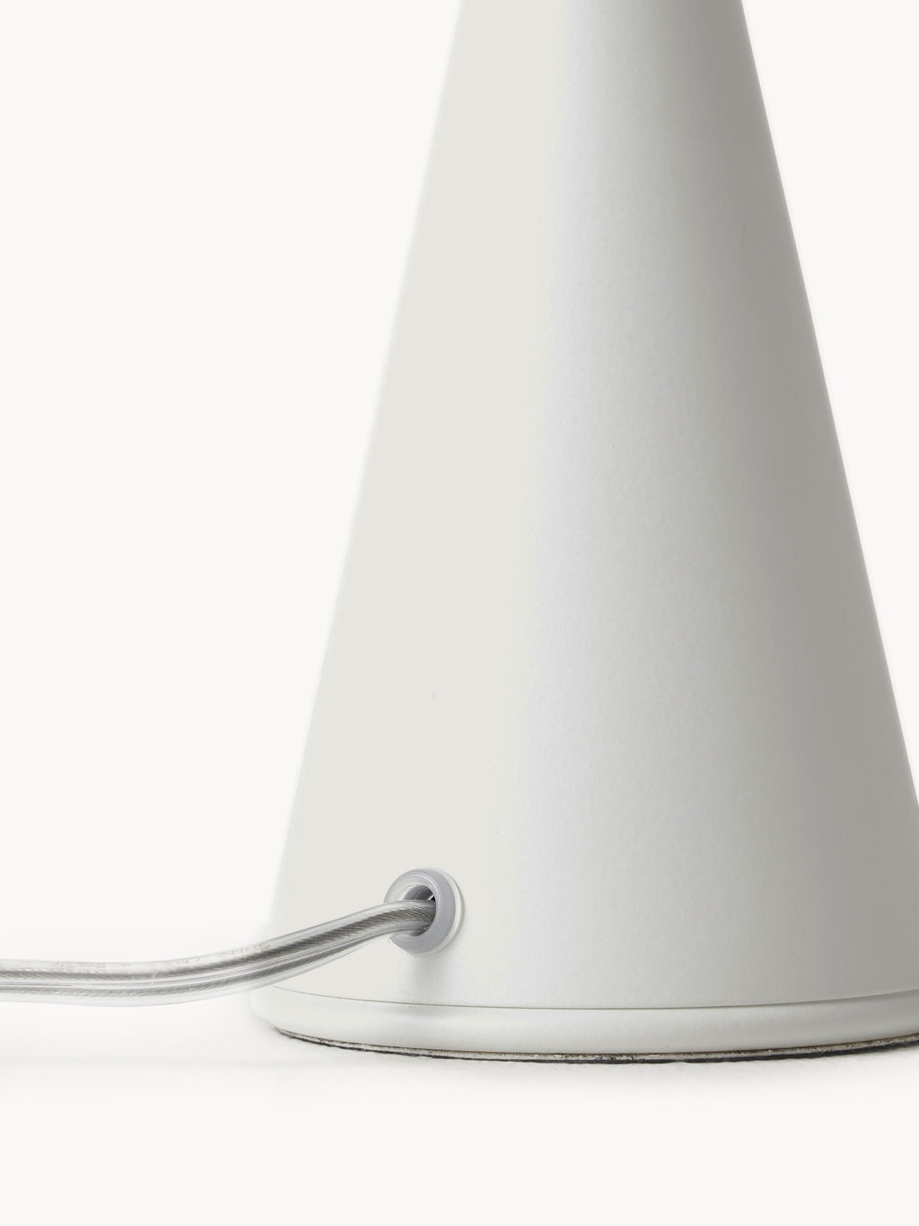 Petite lampe à poser artisanale Cyric - Blanc